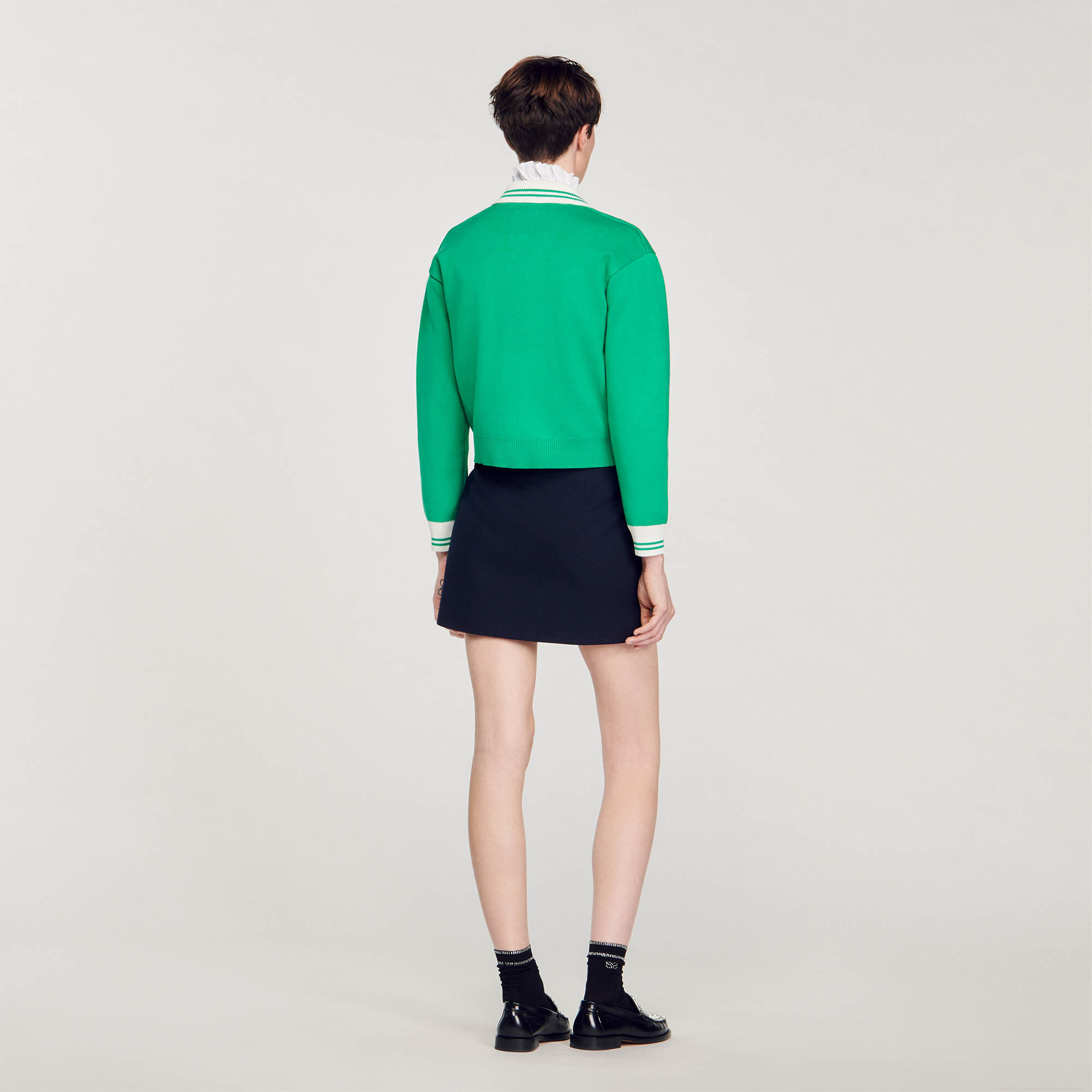 Sandro green on sale sweater