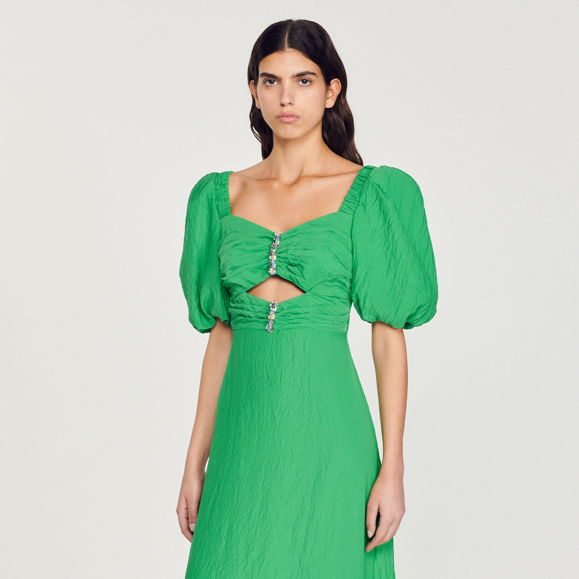 Sandro paris green shop dress