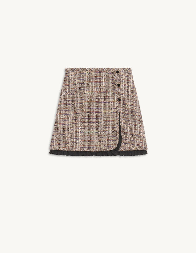 Sandro Short tweed skirt. 1