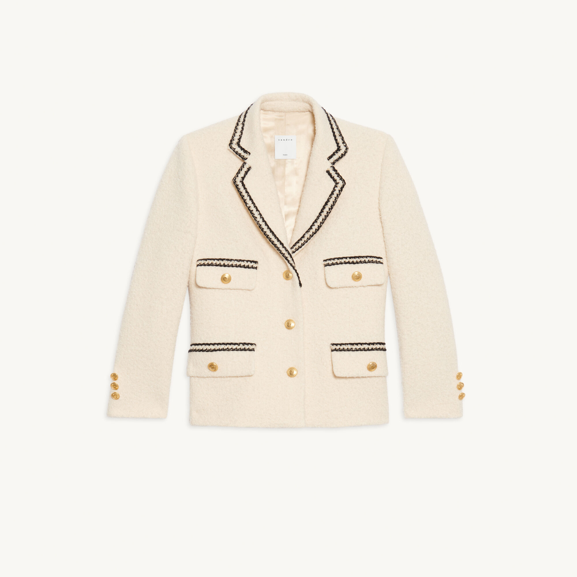 Sandro tweed jacket clearance