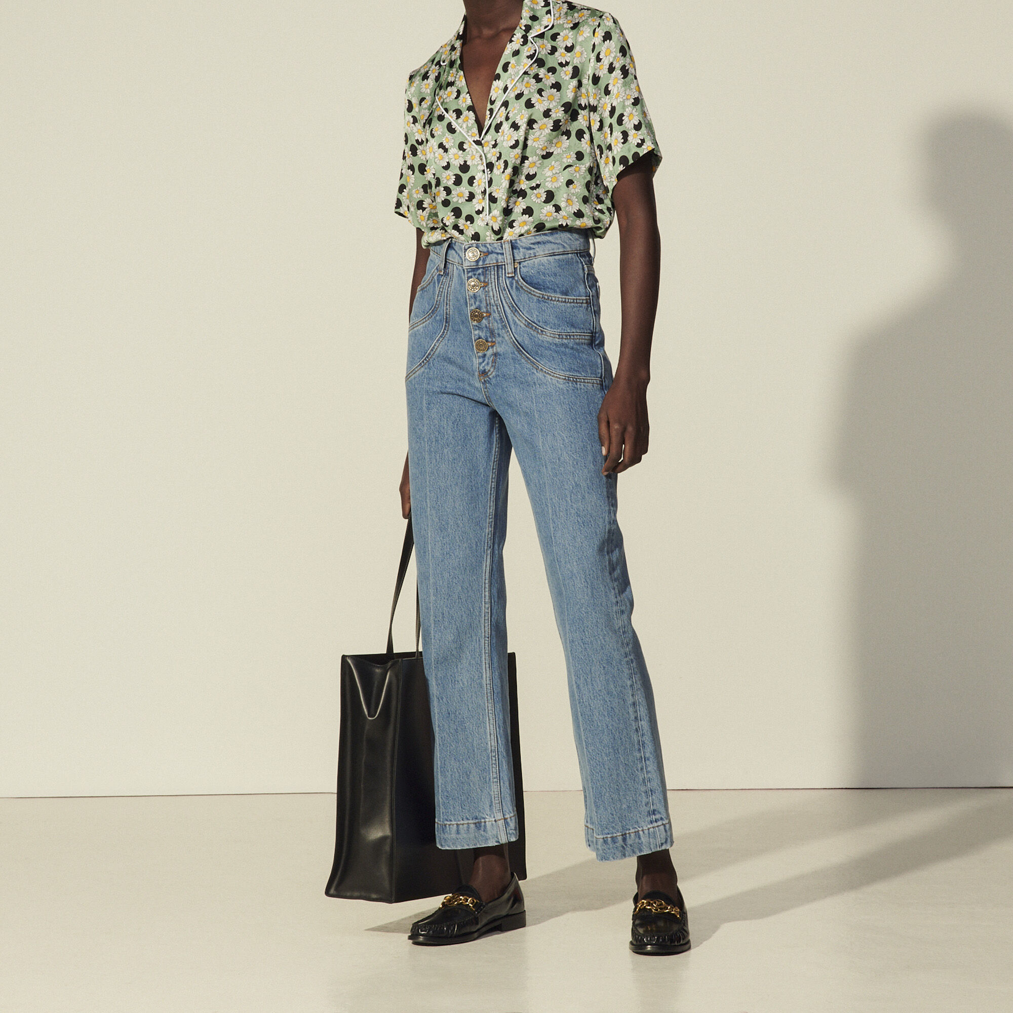 Fancy pocket jeans clearance