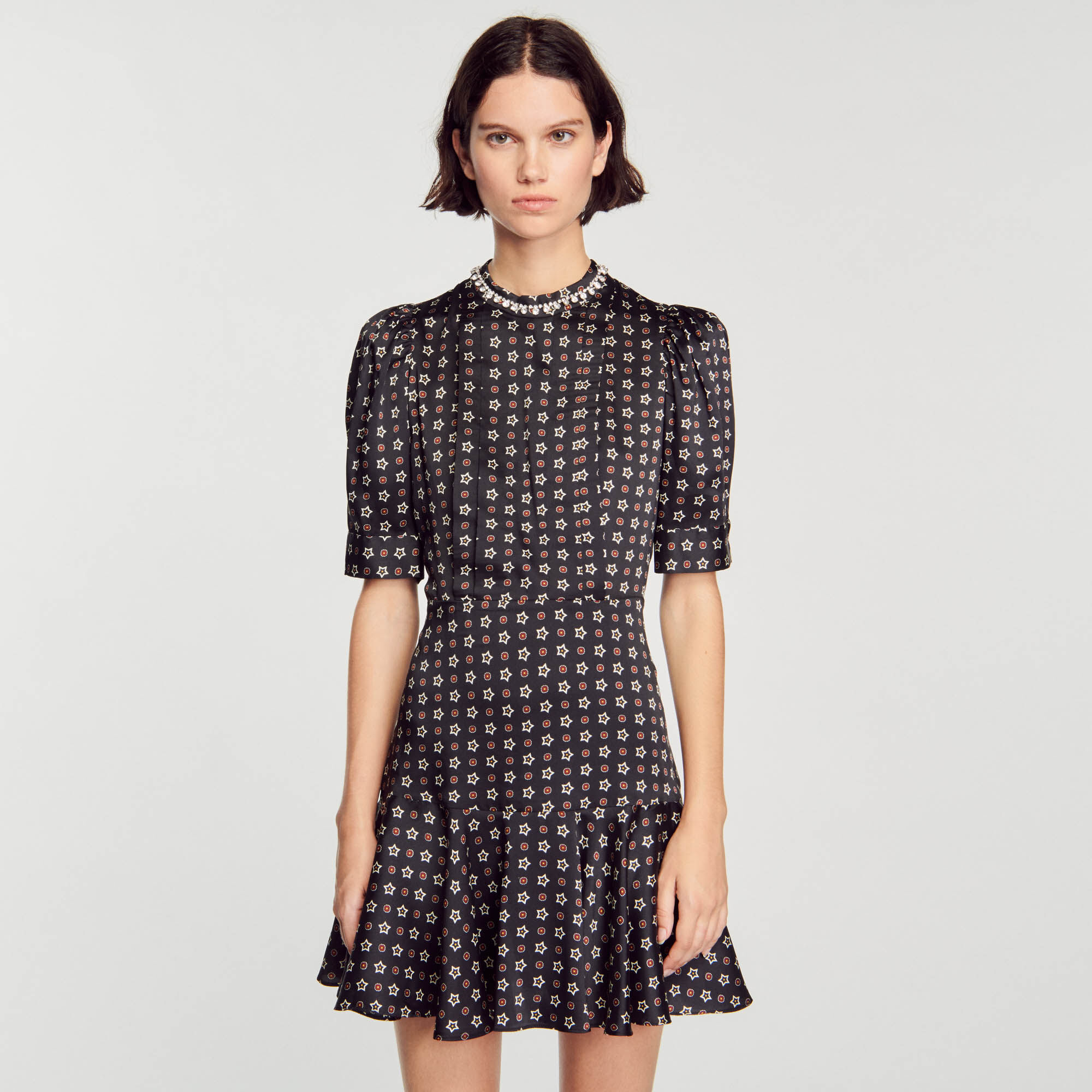Mardi Short star print dress Dresses Sandro Paris