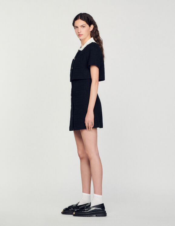 Short tweed dress - Dresses | Sandro Paris