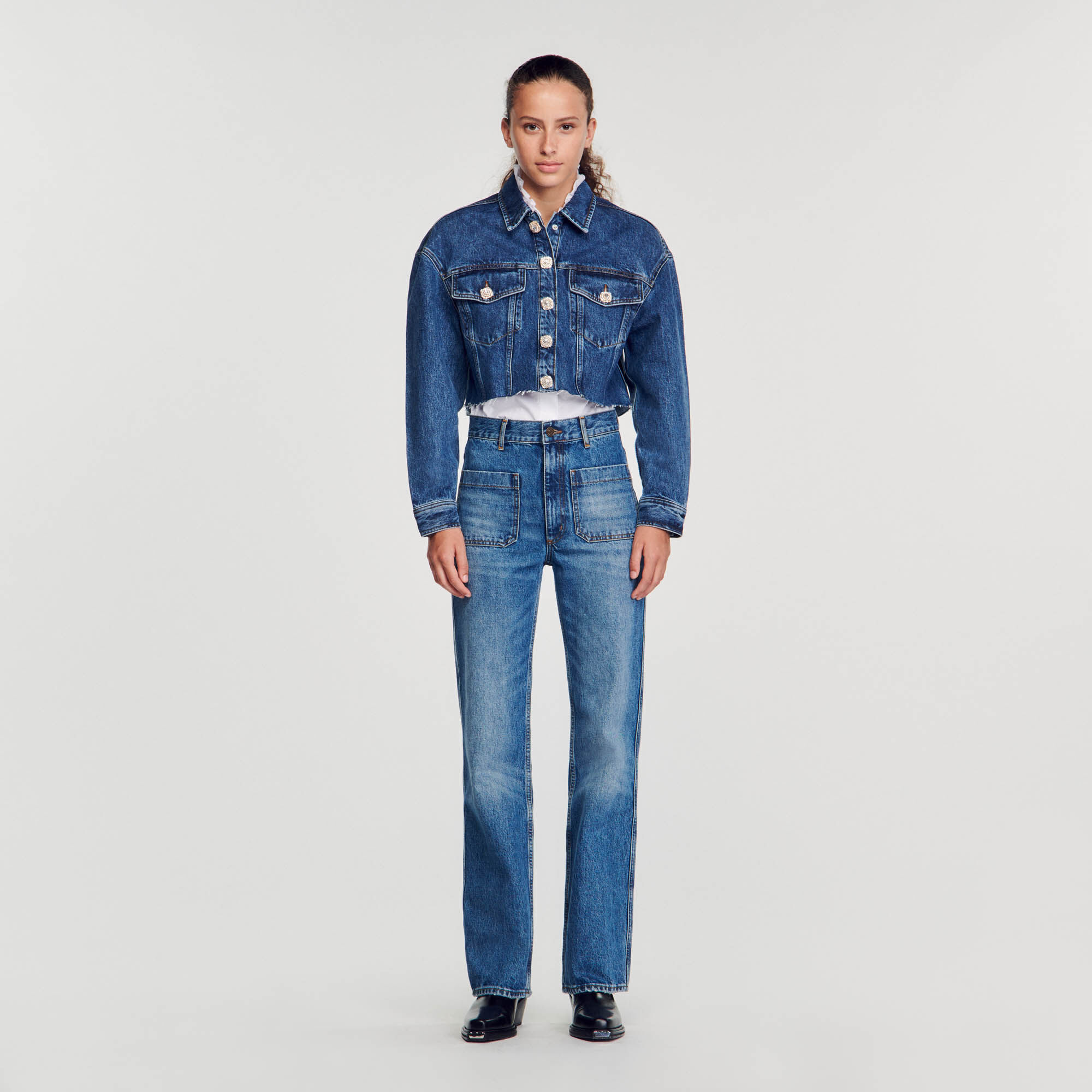 Sandro blue jacket top