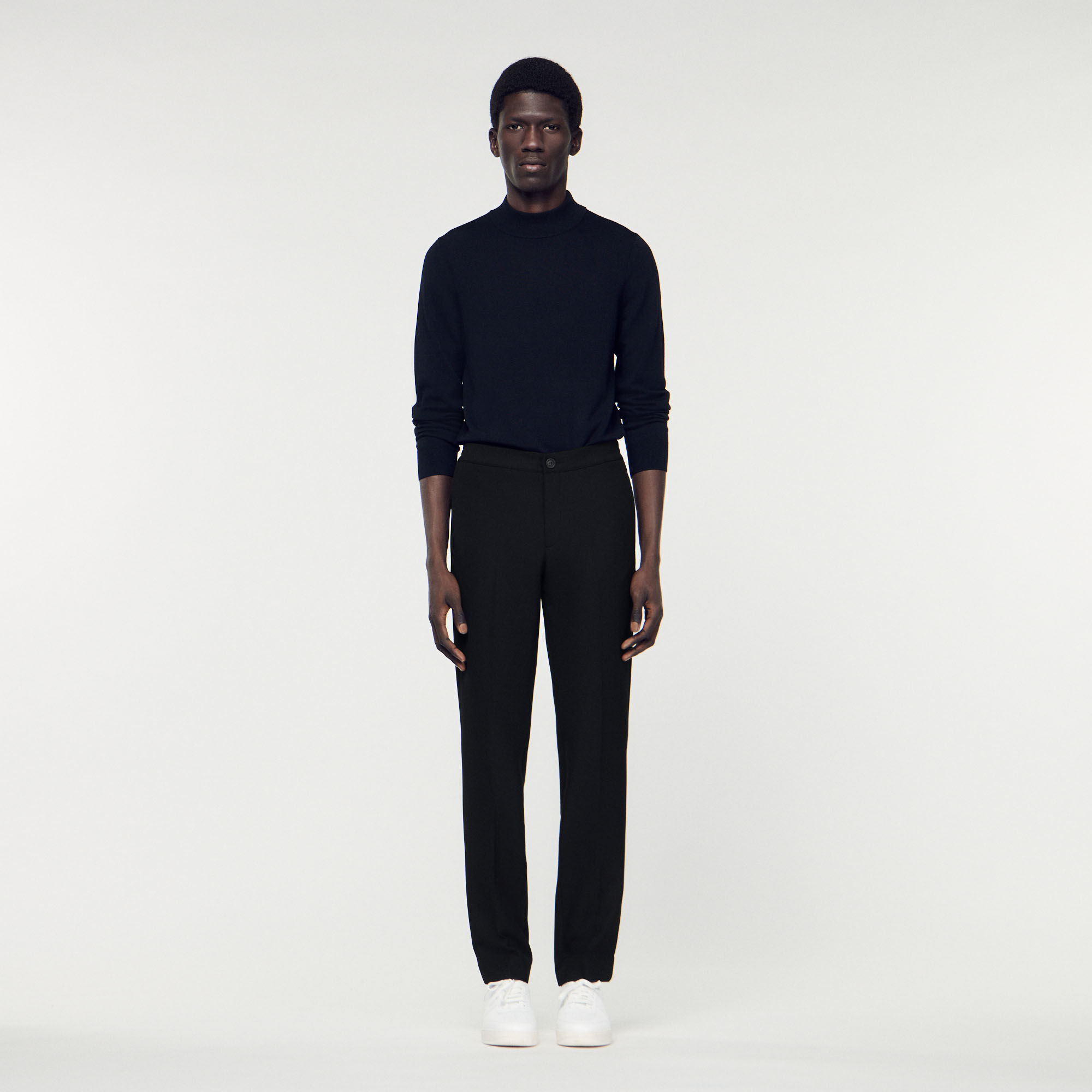 Pants with elasticated waistband - Pants & Shorts | Sandro Paris