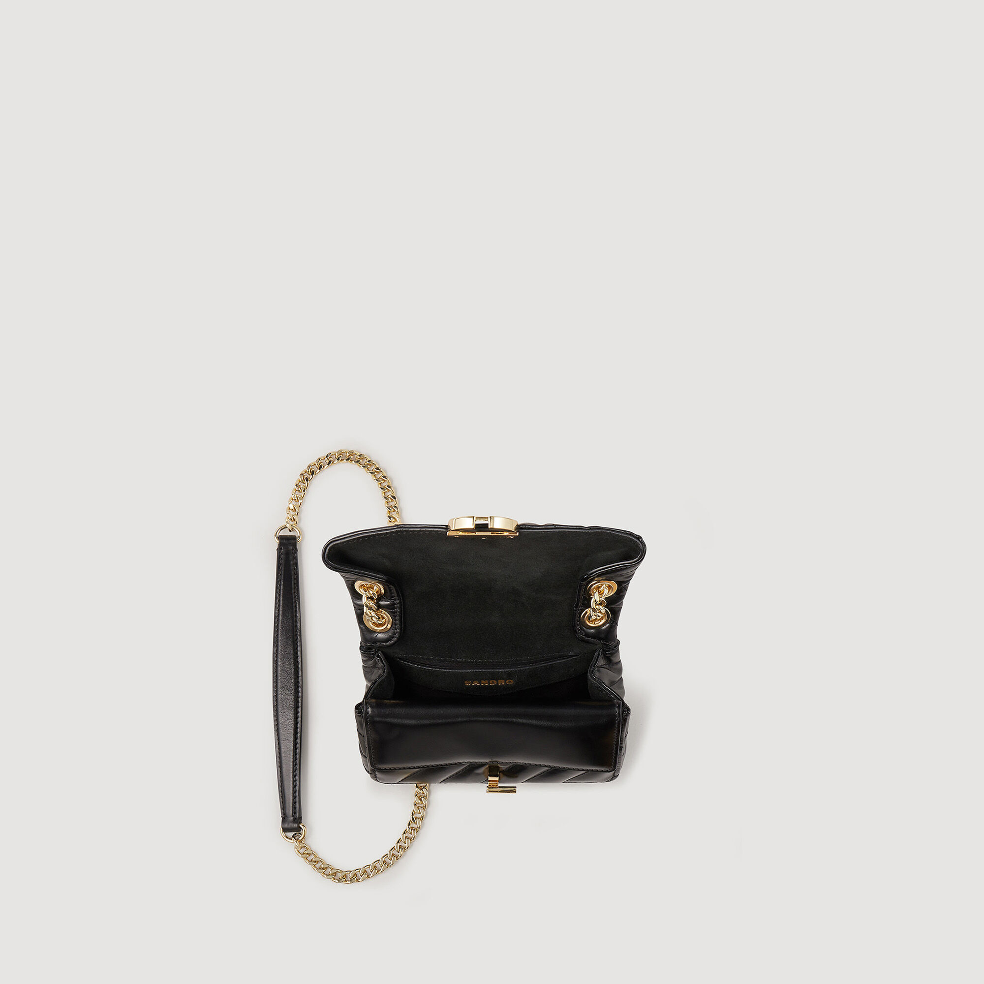 Yza Plain leather Yza Mini Bag Shoulder Bags Sandro Paris