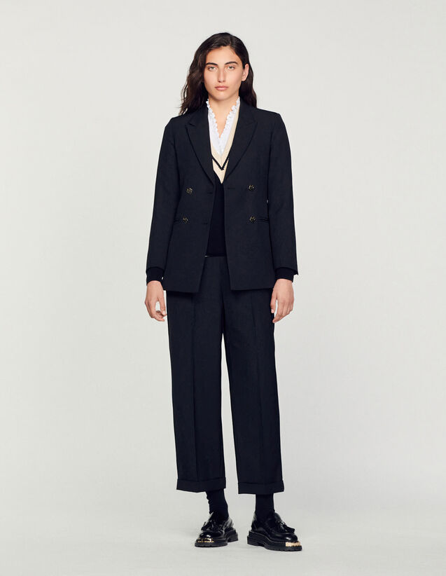 Sandro Double-breasted suit jacket. 1