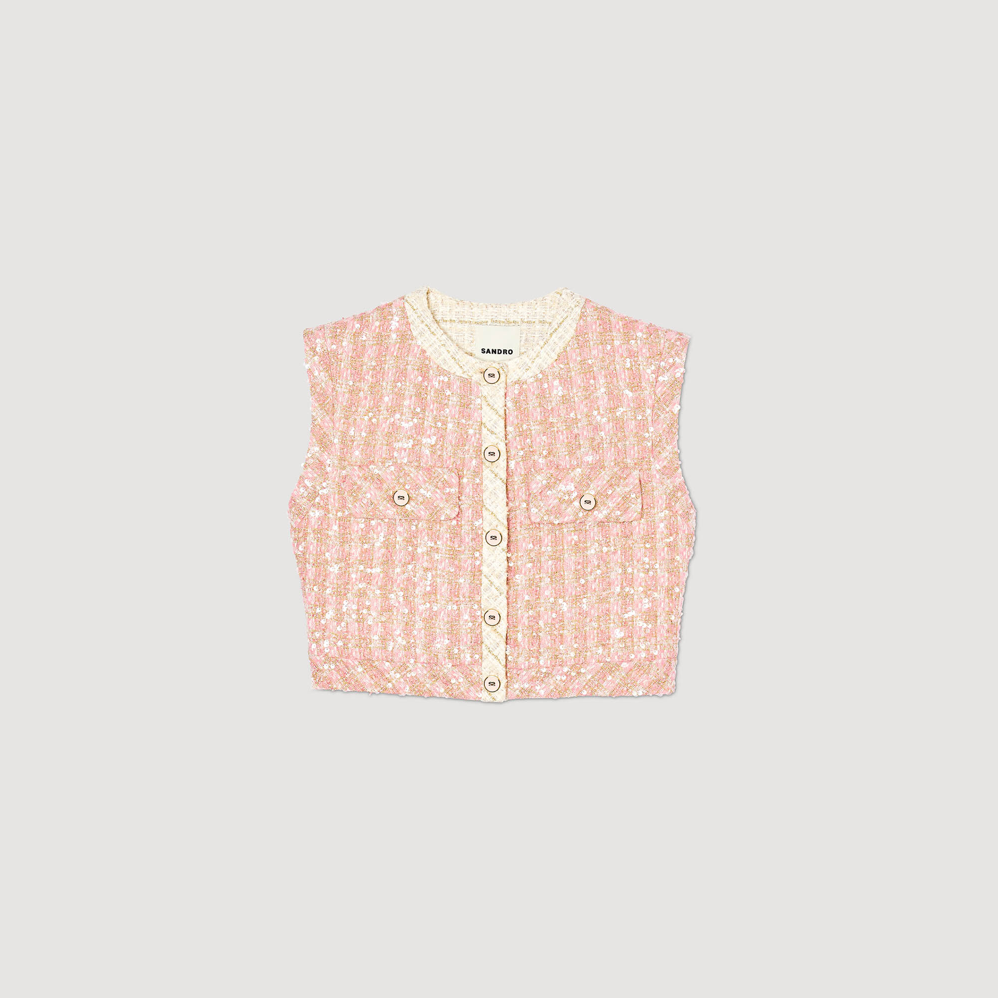 Sandro pink jacket sale