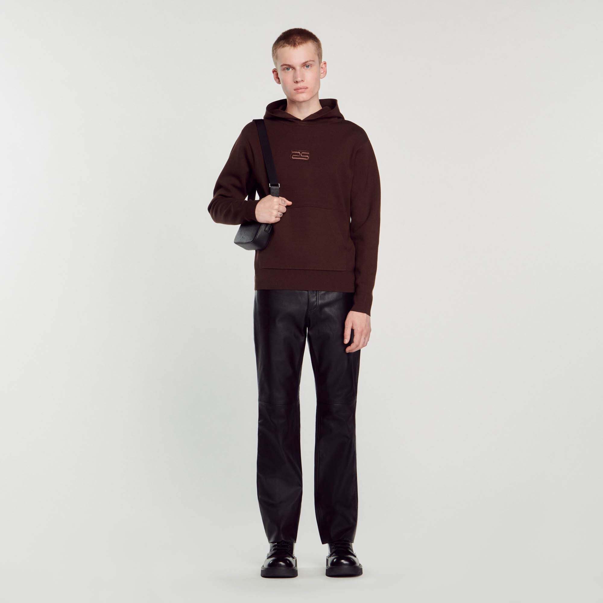 Knit hoodie