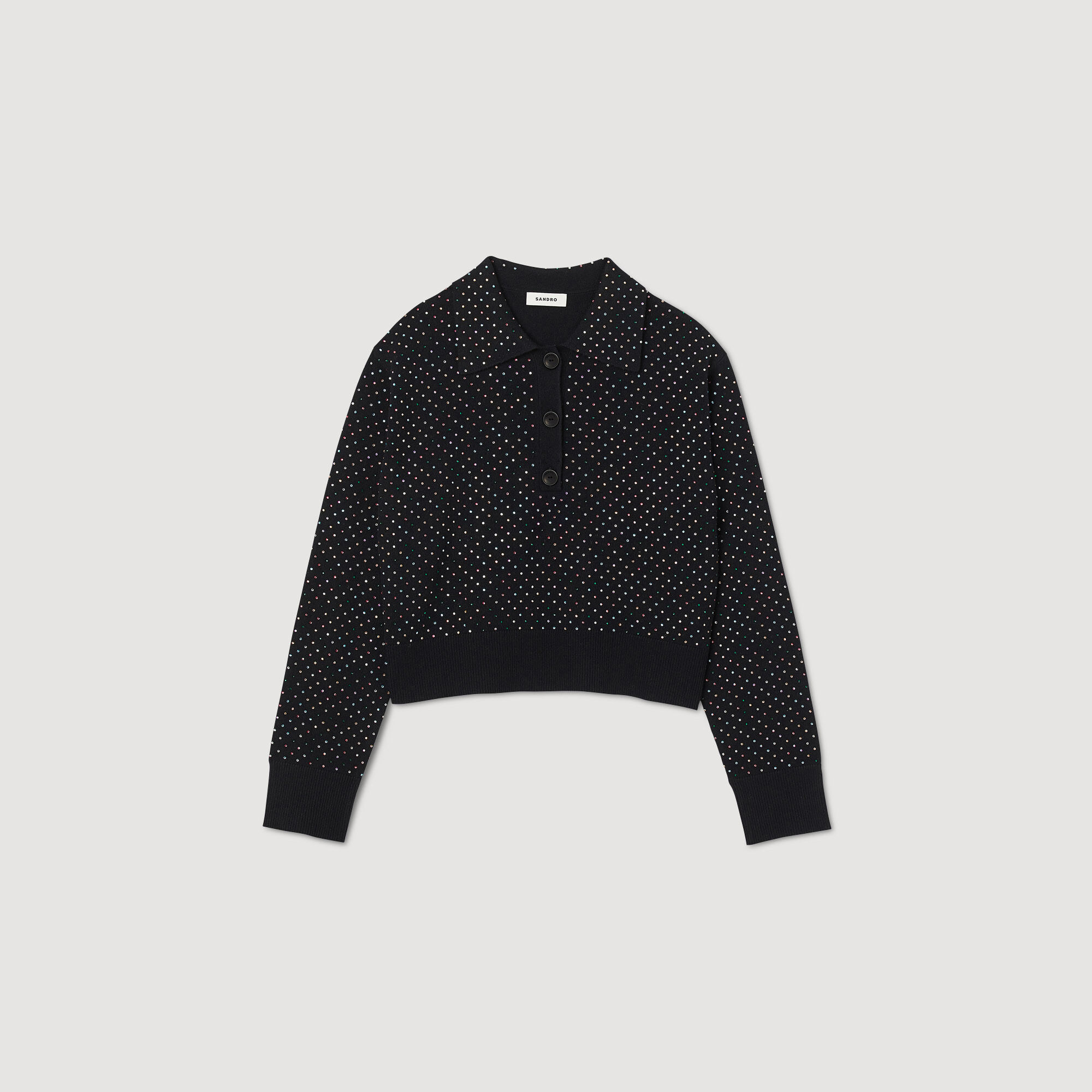 Black store rhinestone sweater