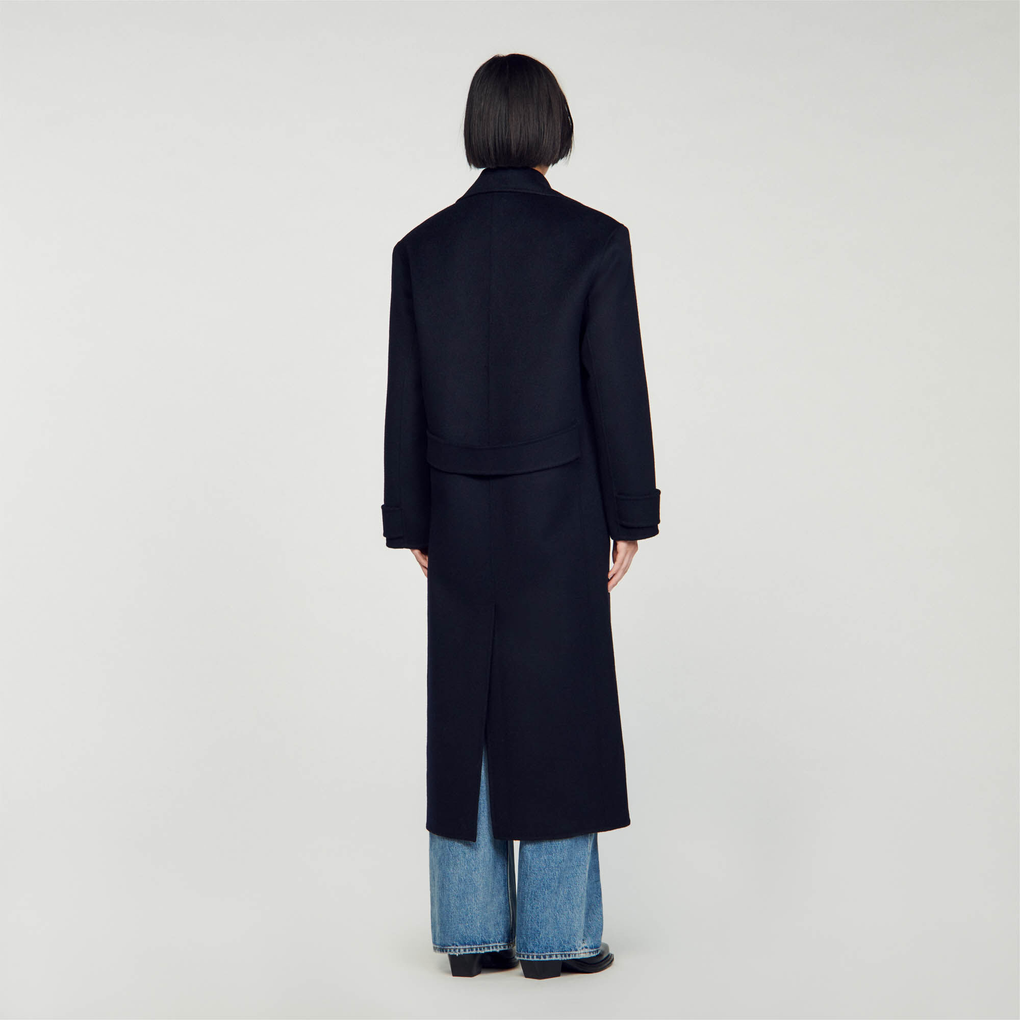 Sandro wool coat store