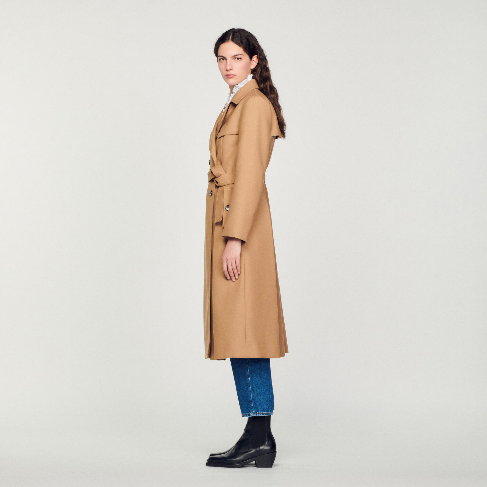 Manteau sandro camel new arrivals