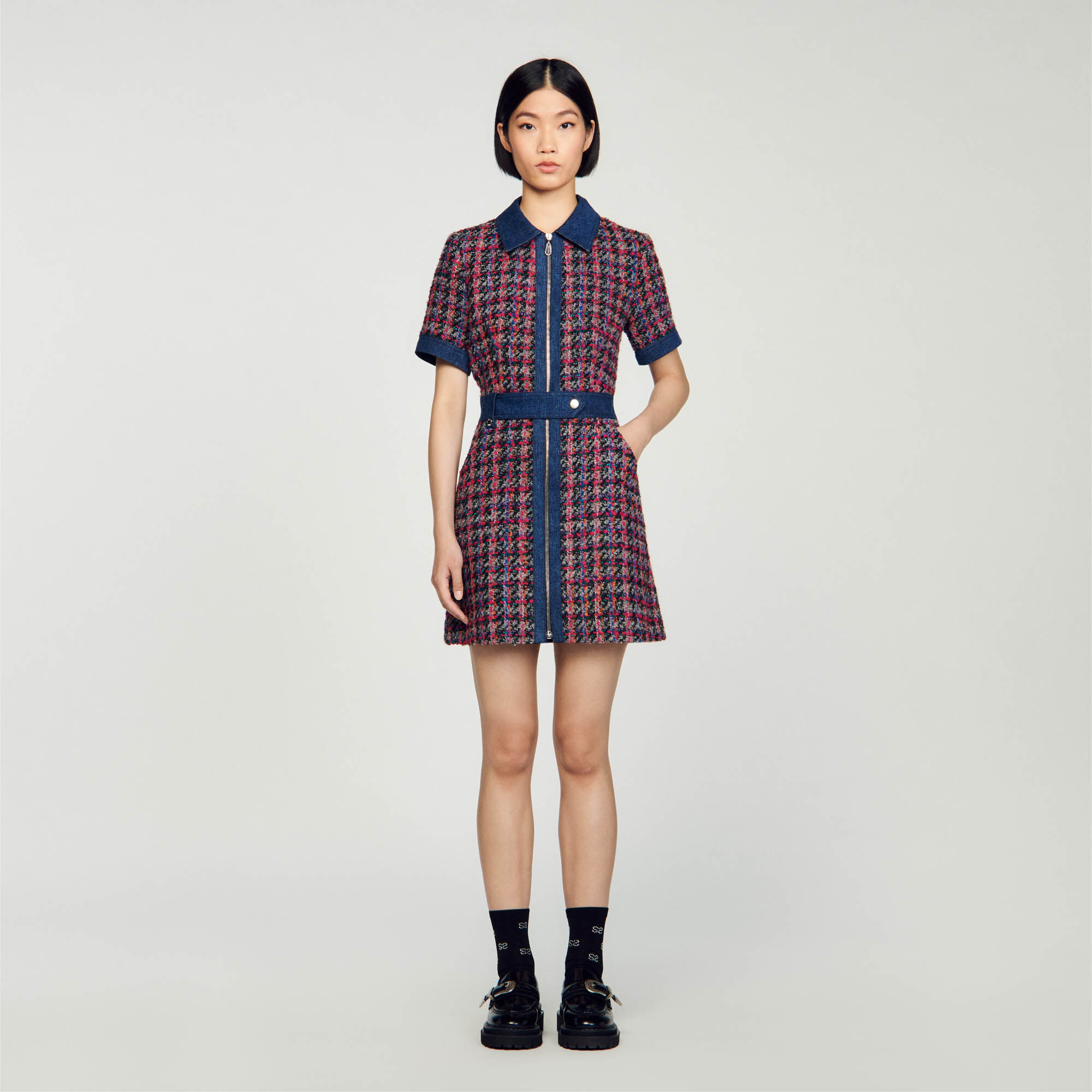 Sandro paris blue dress online