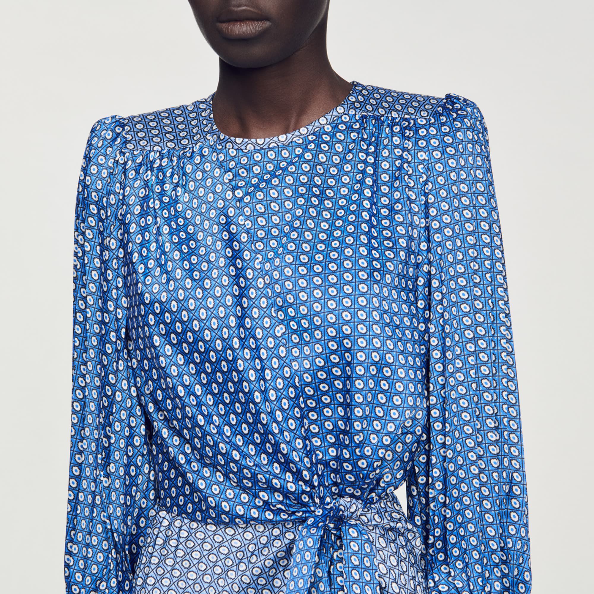 Sandro dress blue on sale