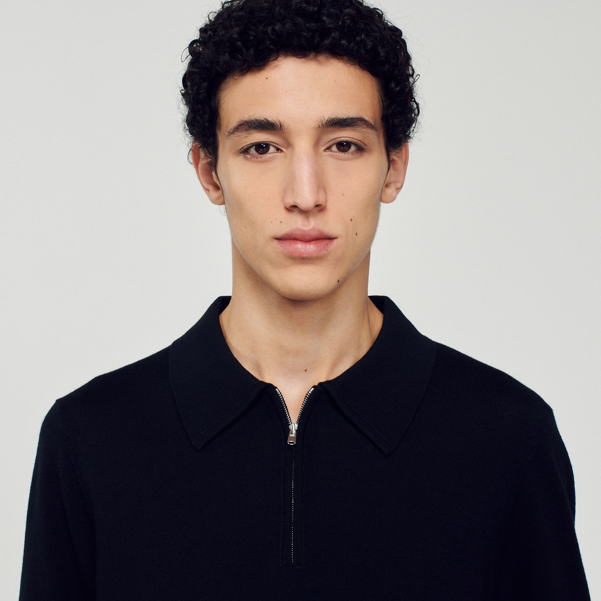 Zip Milano Knitted polo sweater Sweaters & Cardigans Sandro Paris