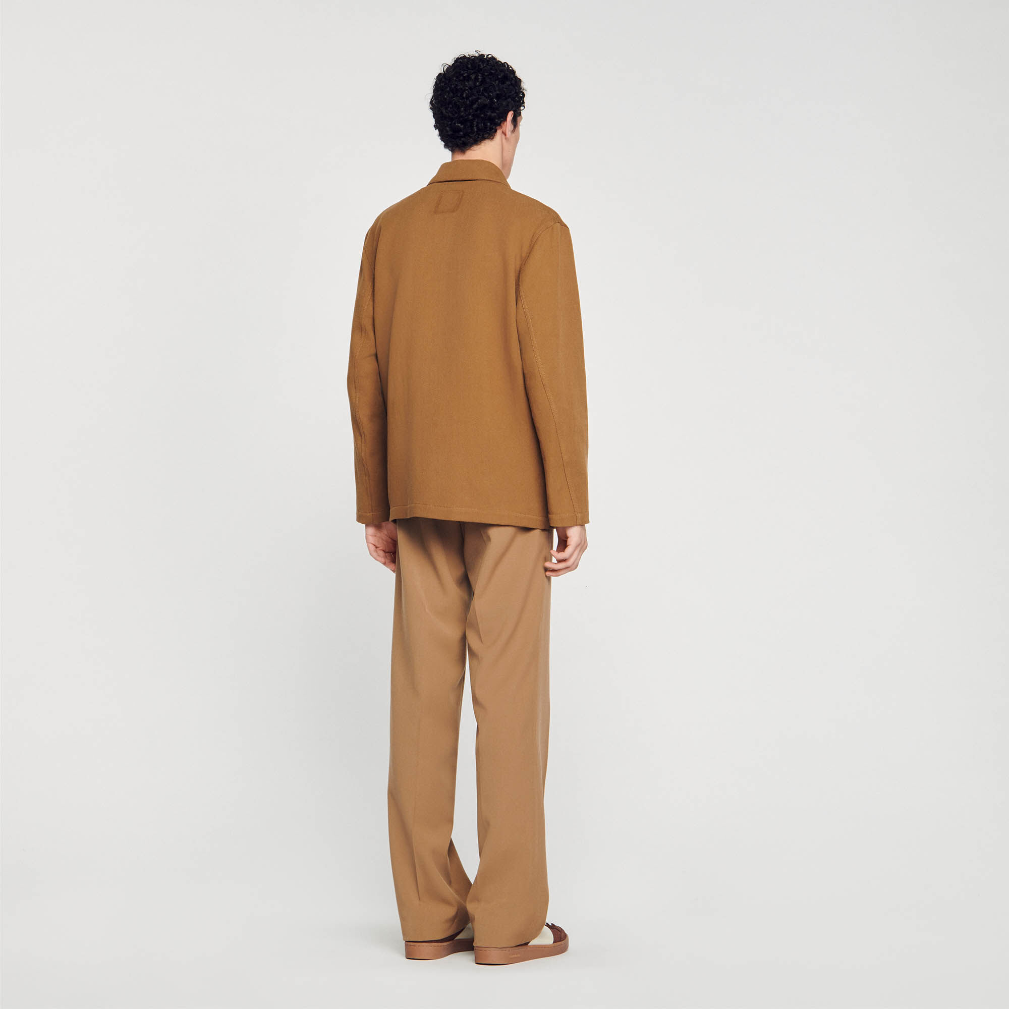 Sandro top camel blazer