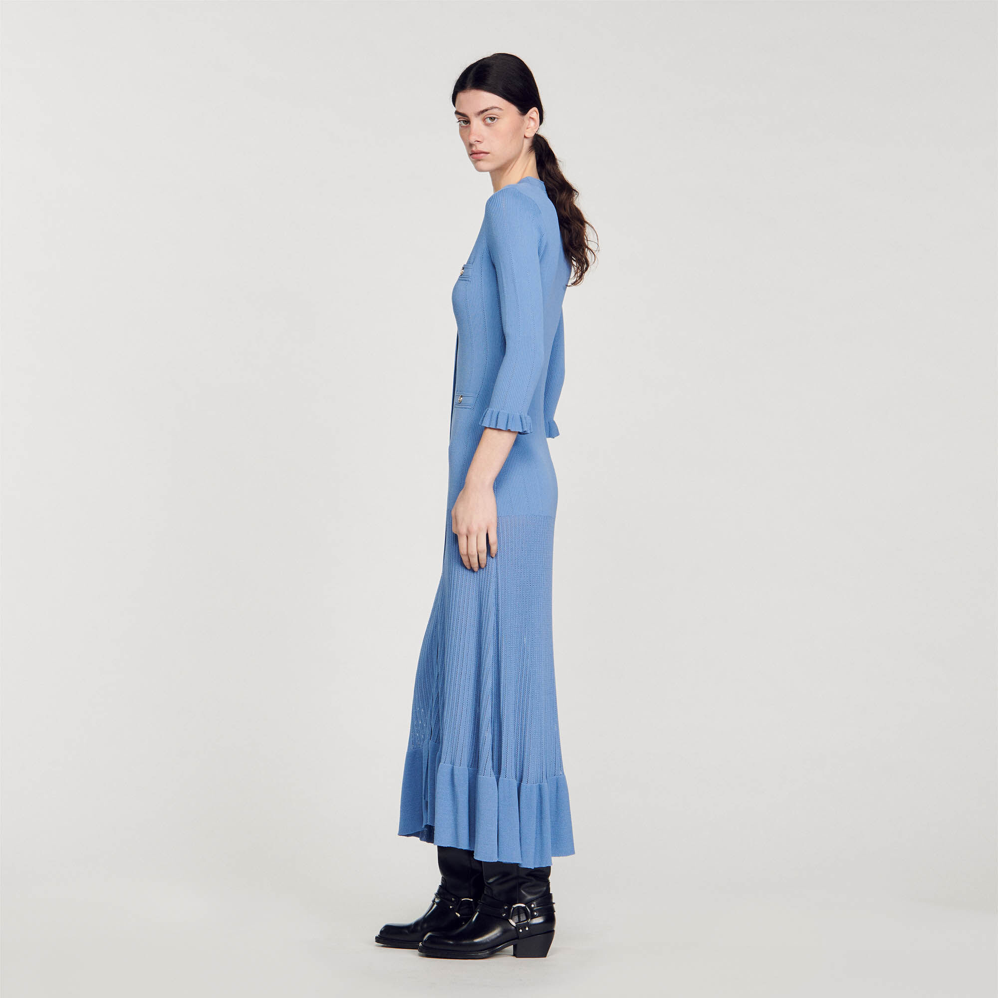Sandro paris hotsell blue dress