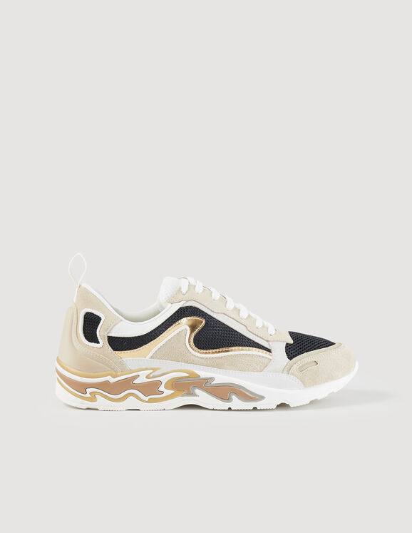 Flame sneakers Gold US_Womens
