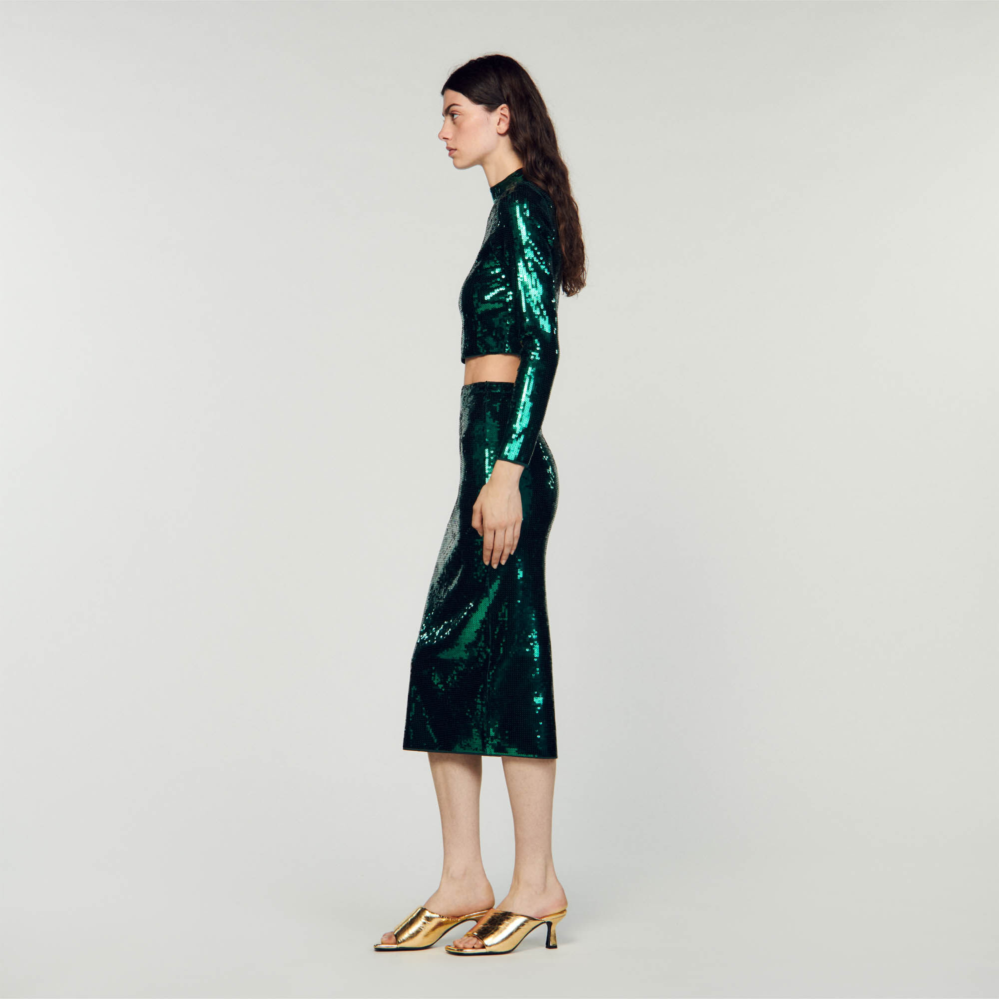 Zara sequin best sale knit sweater