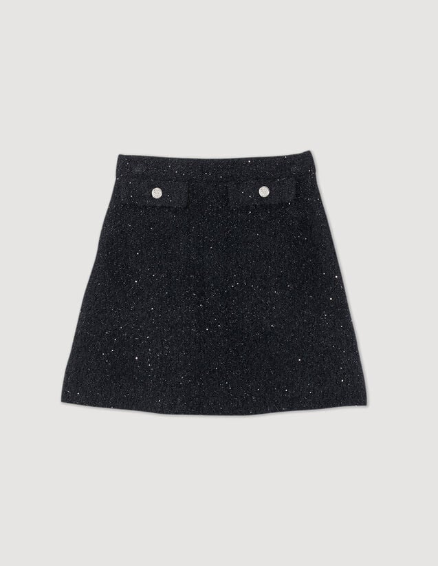 Sandro Tweed skirt. 2