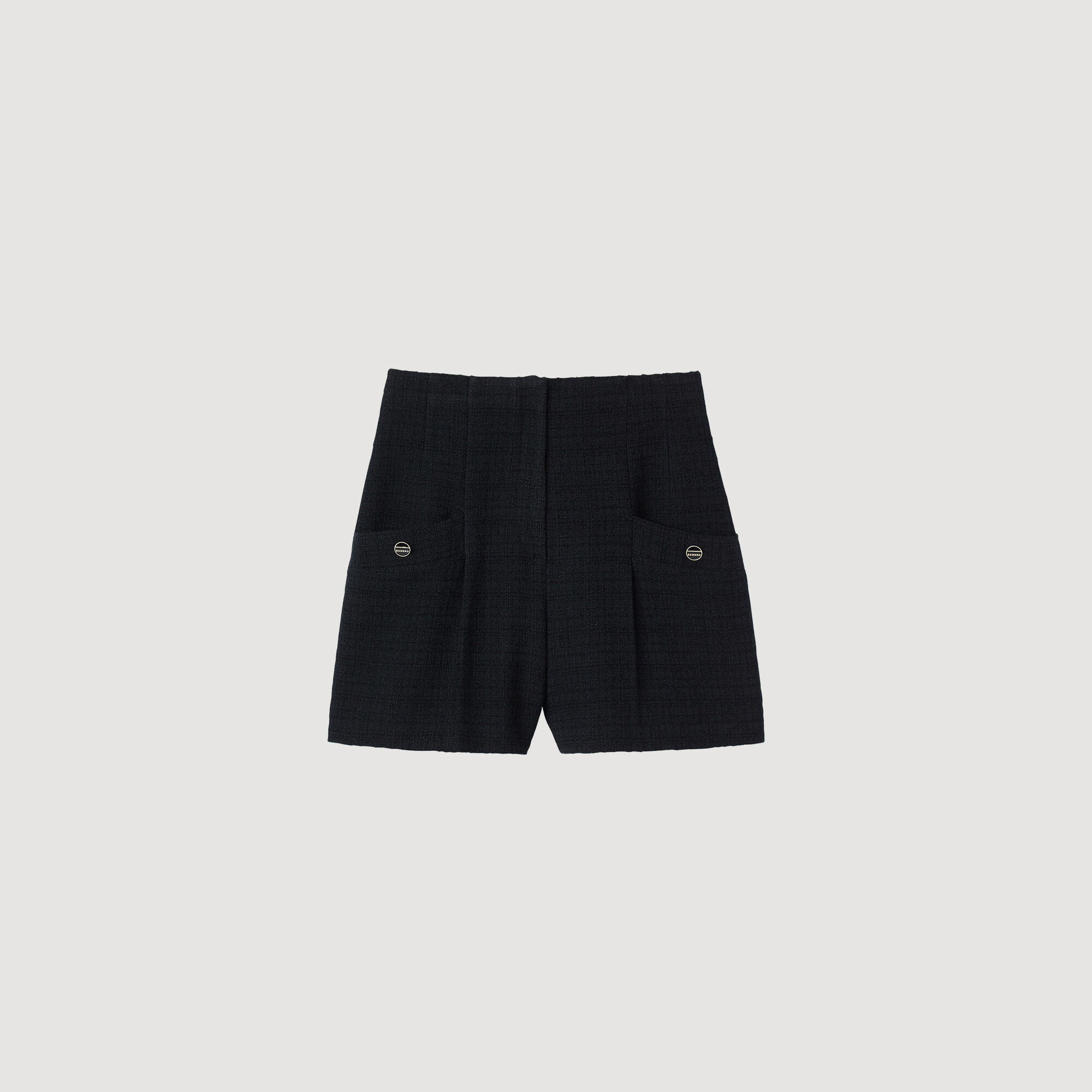 Cadaques Tweed high waisted shorts Pants Shorts Sandro Paris