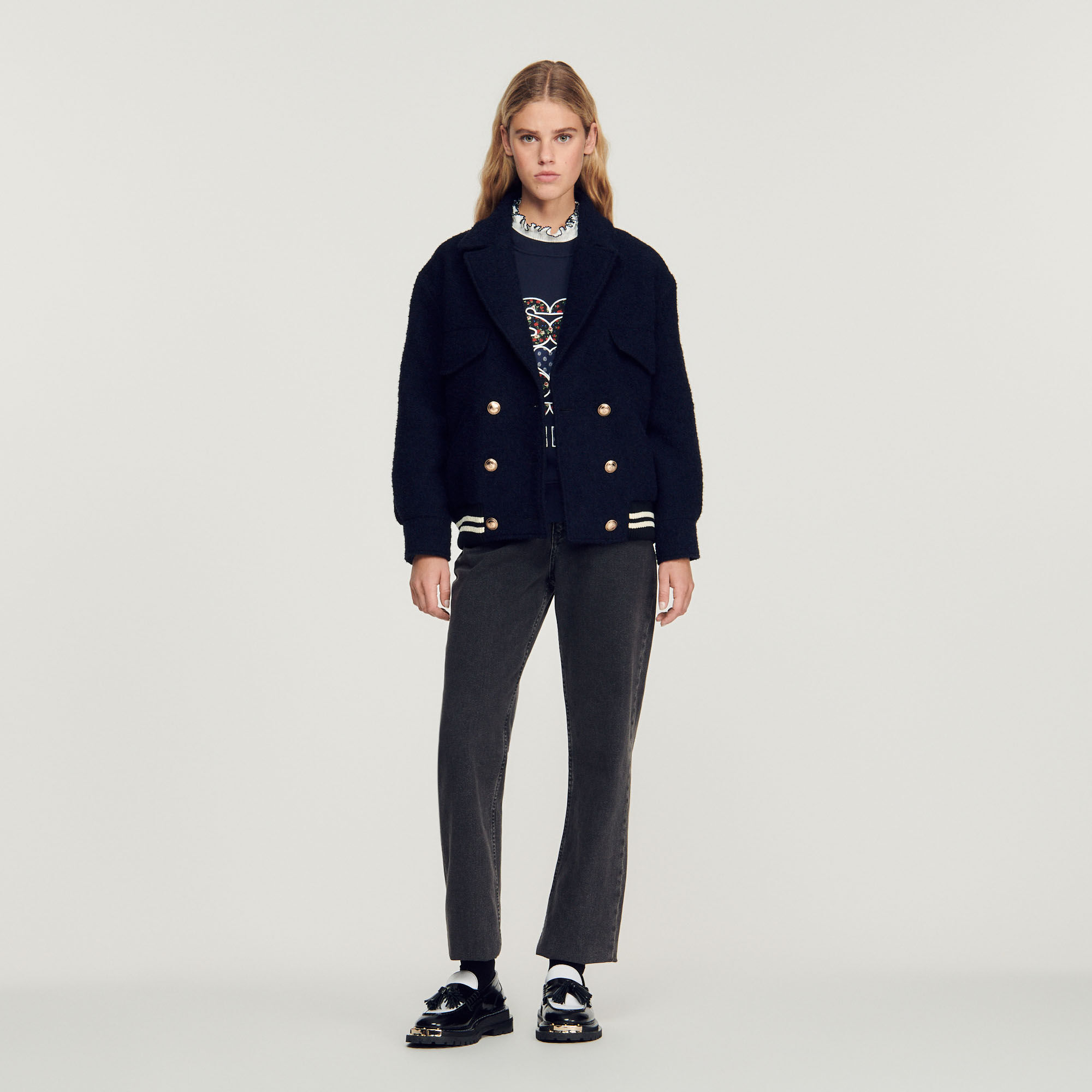 sandro peacoat