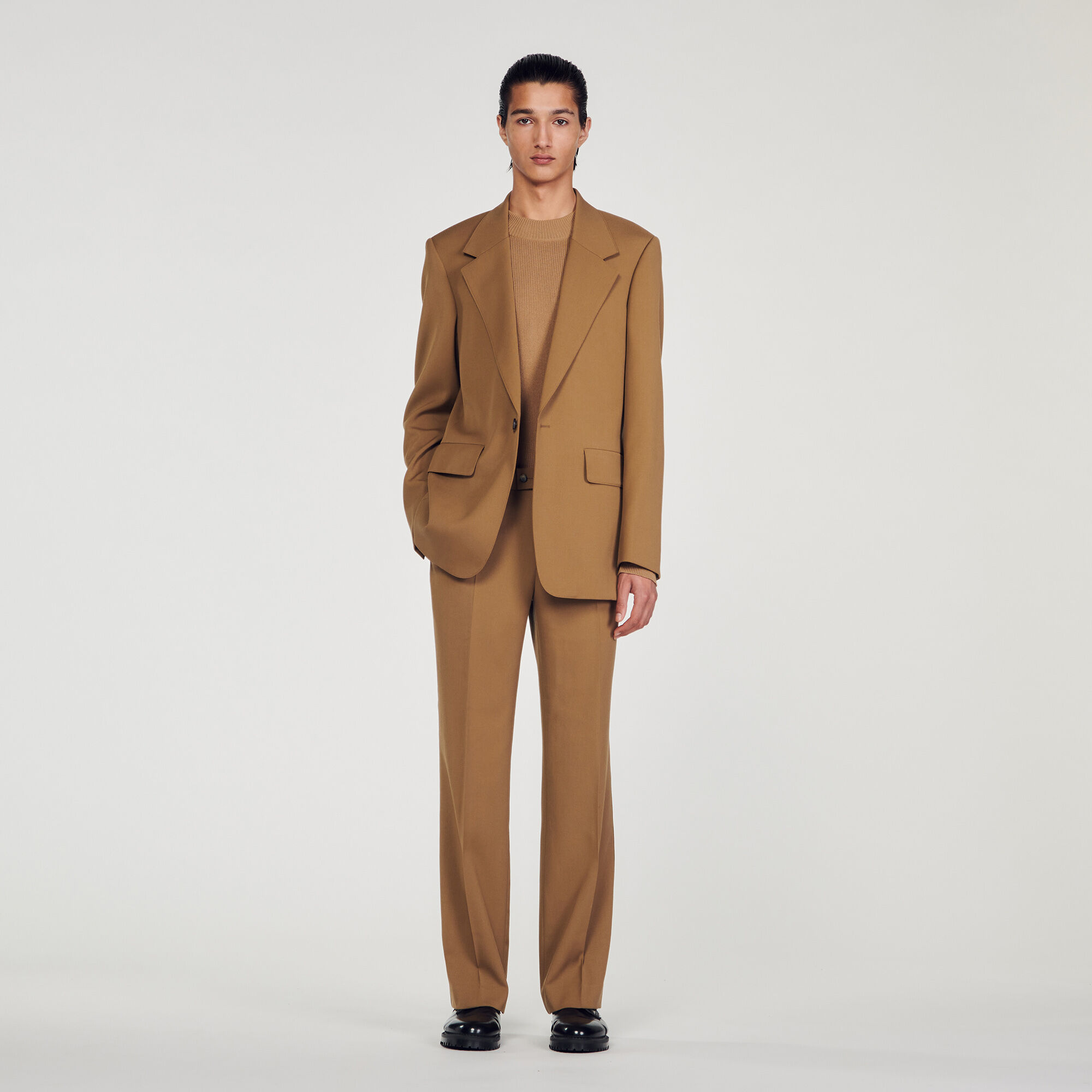 Sandro paris camel coat hotsell