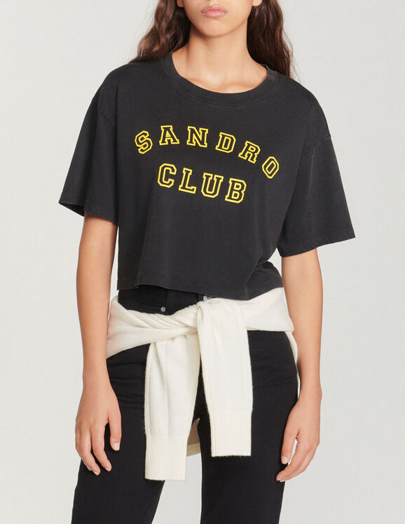 Cropped Sandro Club T-shirt