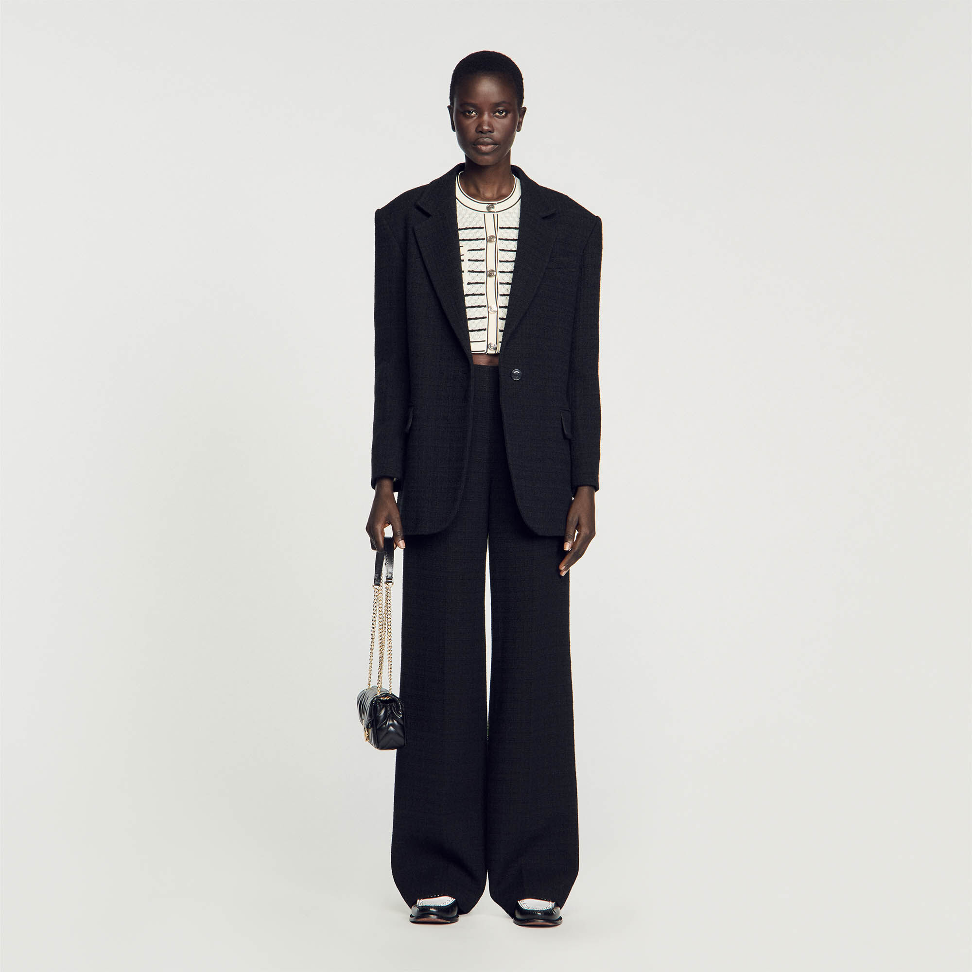 Sandro black deals jacket