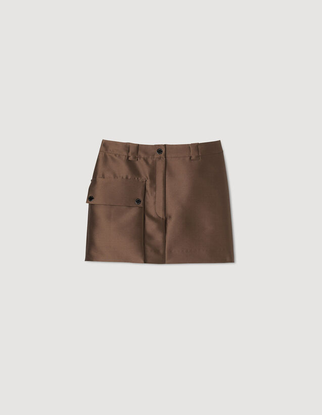 Sandro Satin short skirt. 2