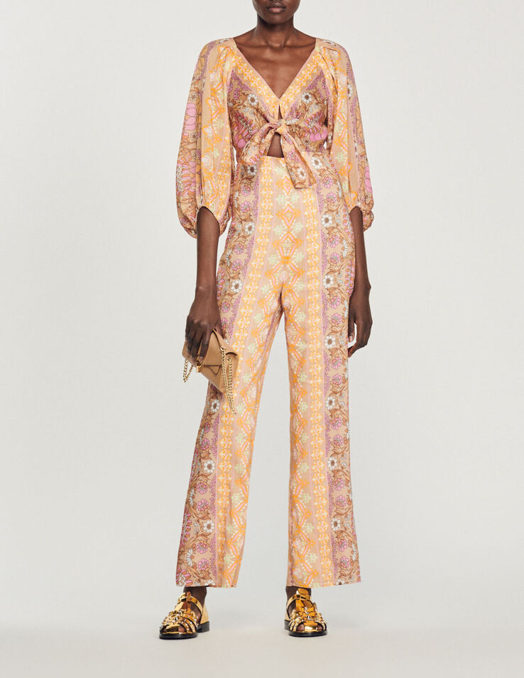 Sandro Printed jumpsuit Login to add to Wish list. 1