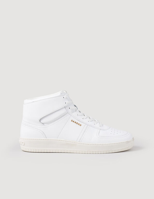Sandro Leather high-top sneakers Login to add to Wish list. 2