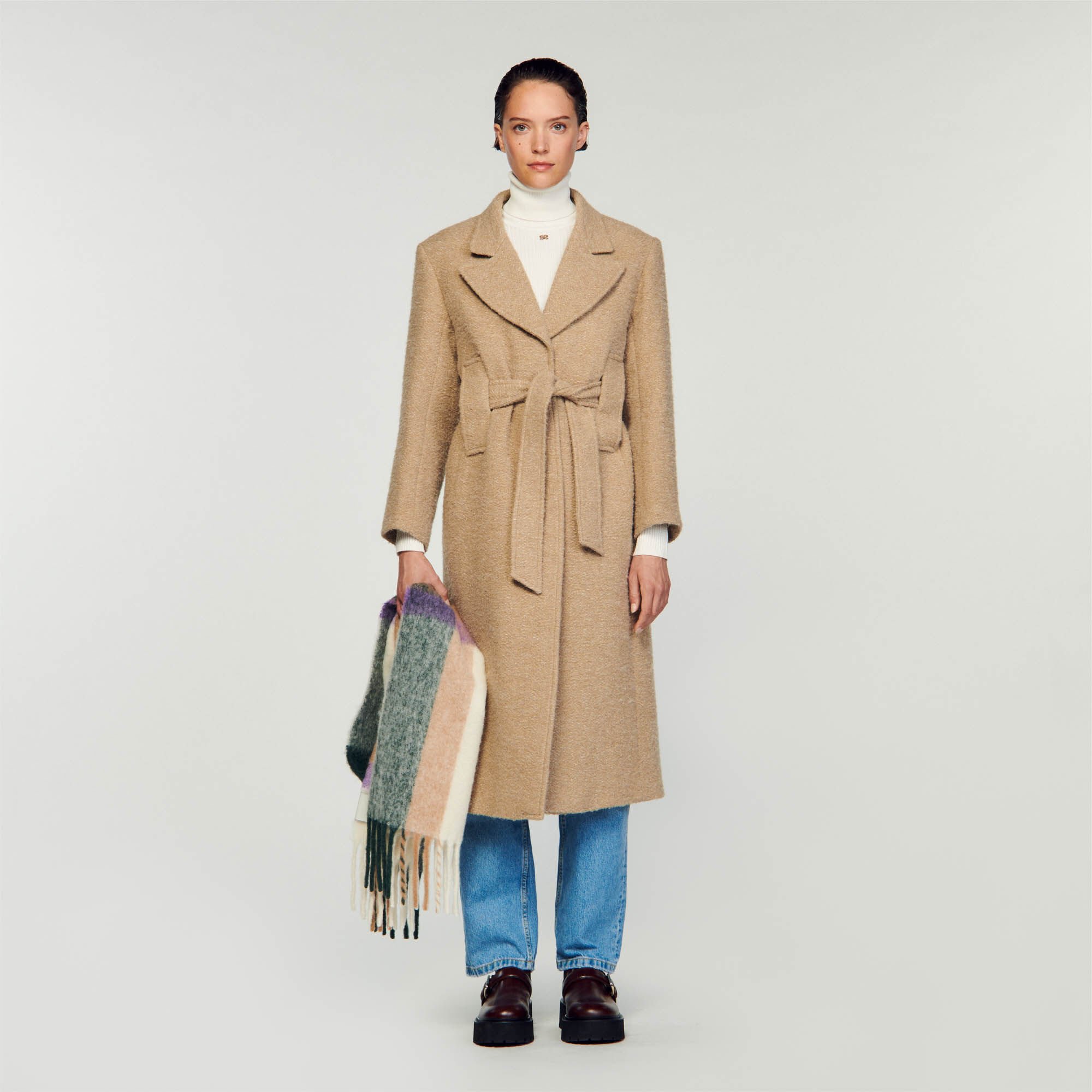 Duffyle Long duffle coat - Coats | Sandro Paris