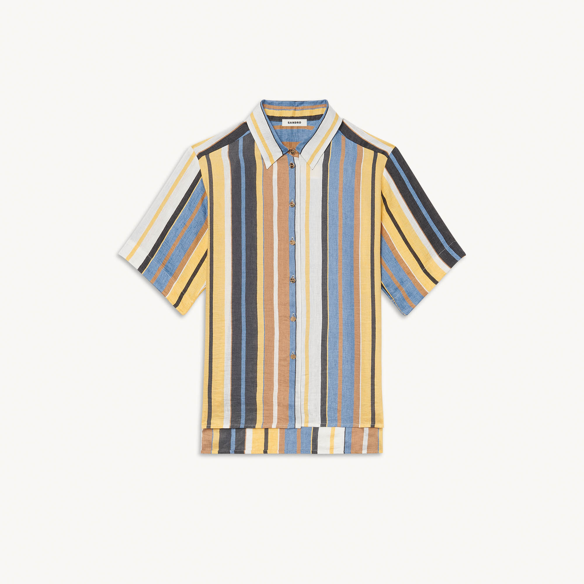 Sandro striped shirt clearance