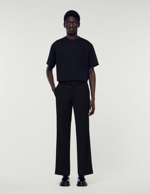 Wool blend pants Black US_Men