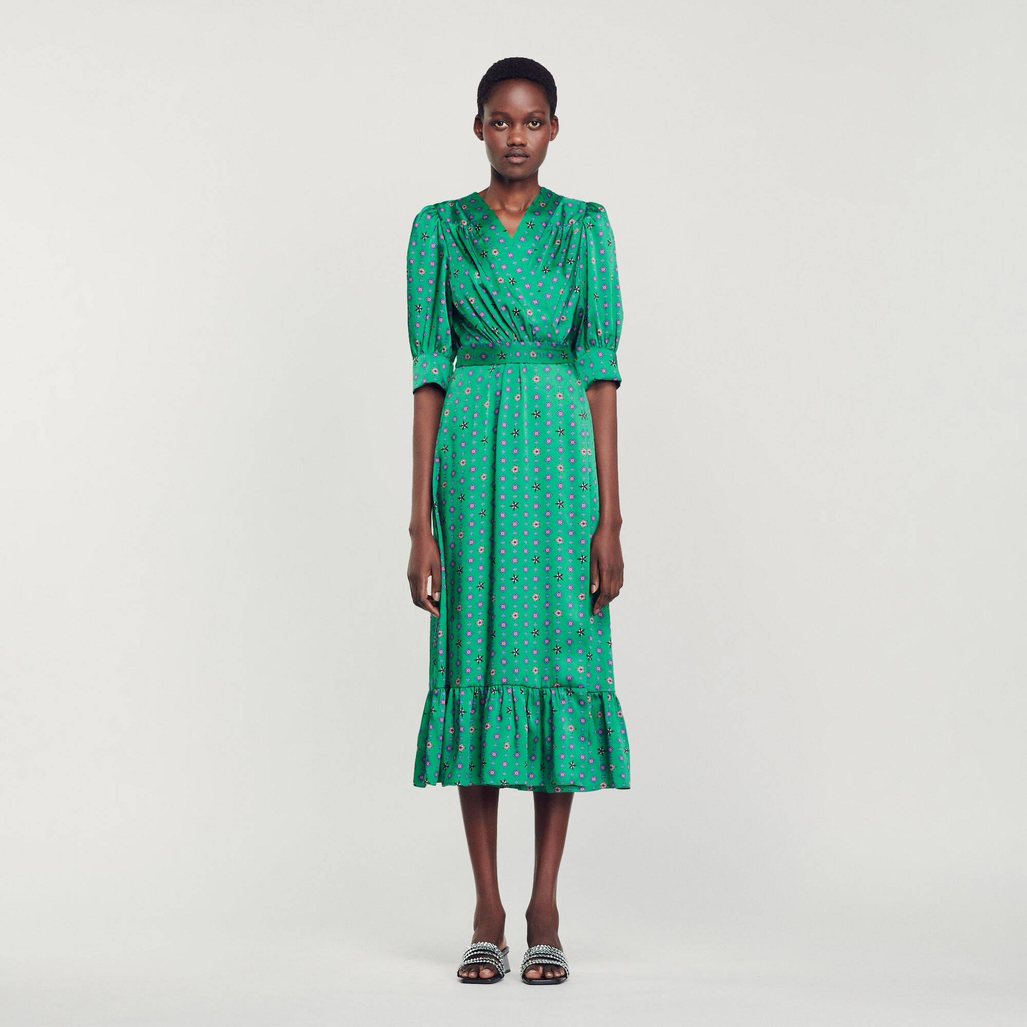 Sandro paris pink dress clearance