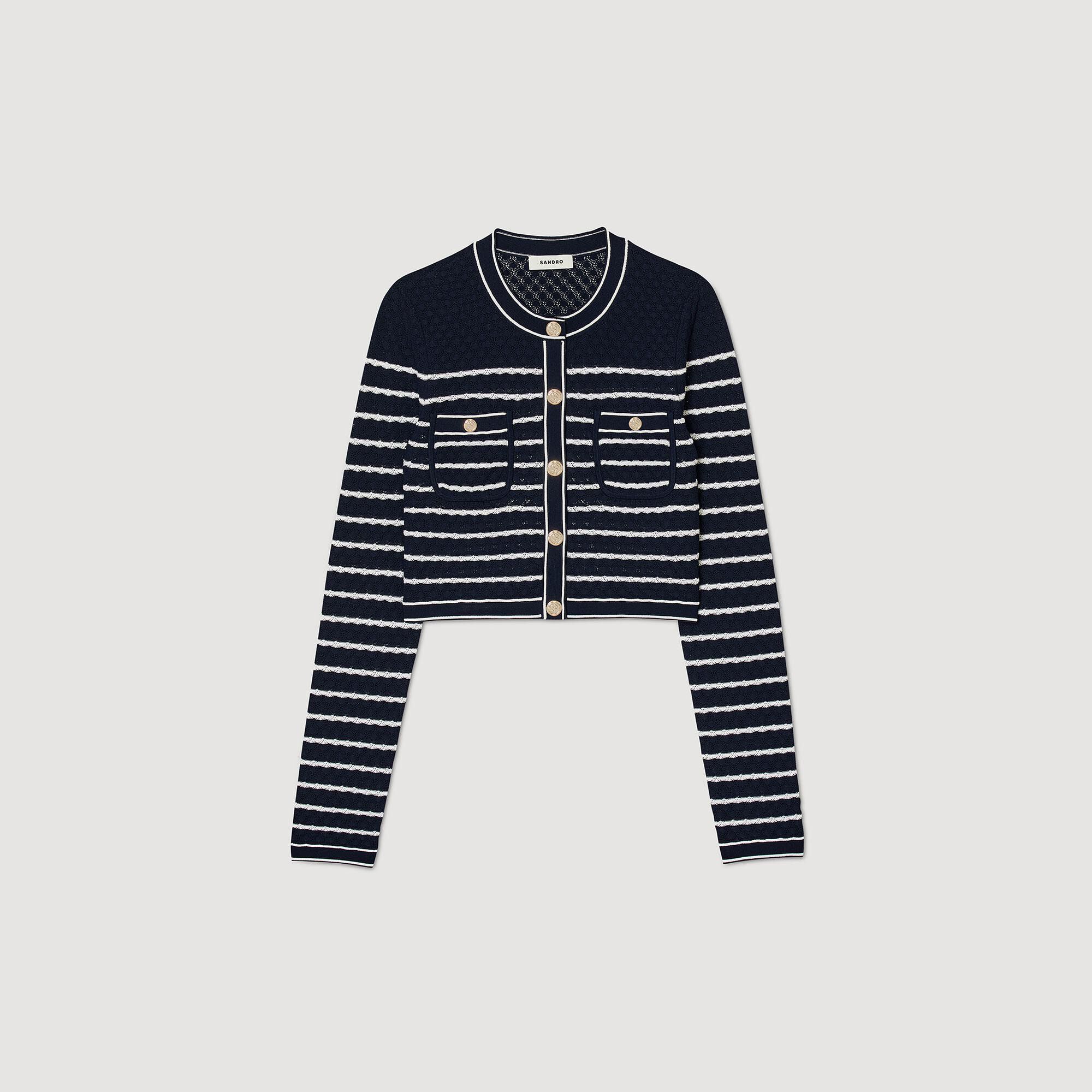 Sandro striped hotsell cardigan