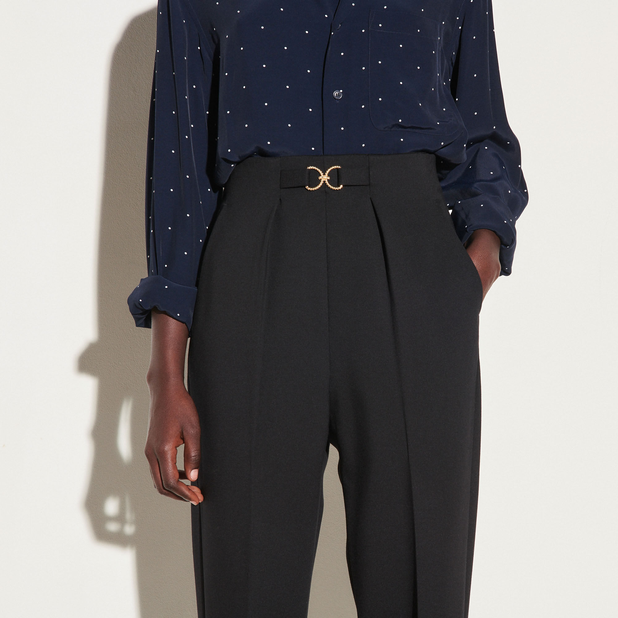 sandro high waisted pants