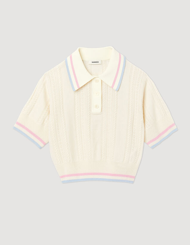 Sandro Knitted polo sweater. 2