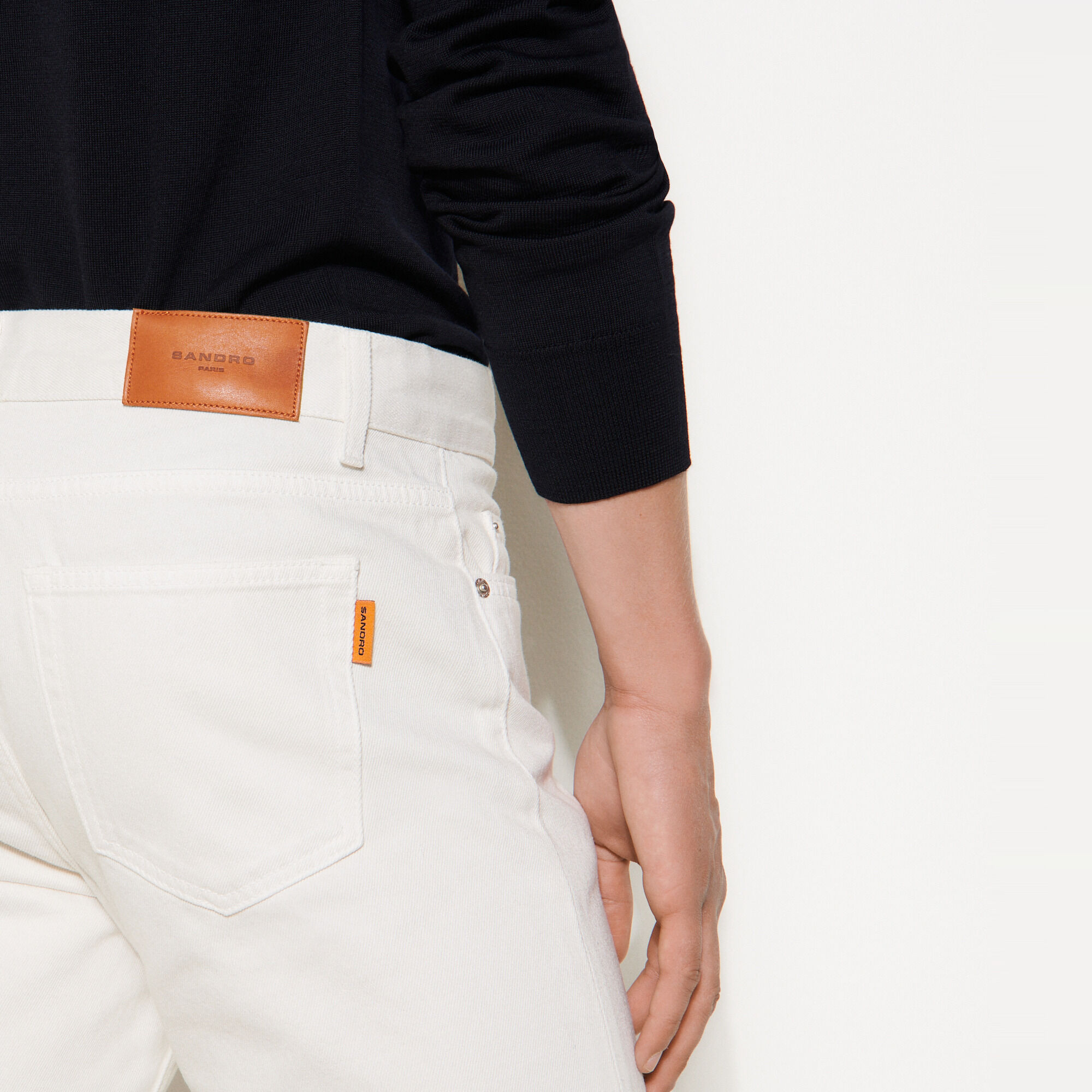 Cotton narrow cut jeans - Jeans