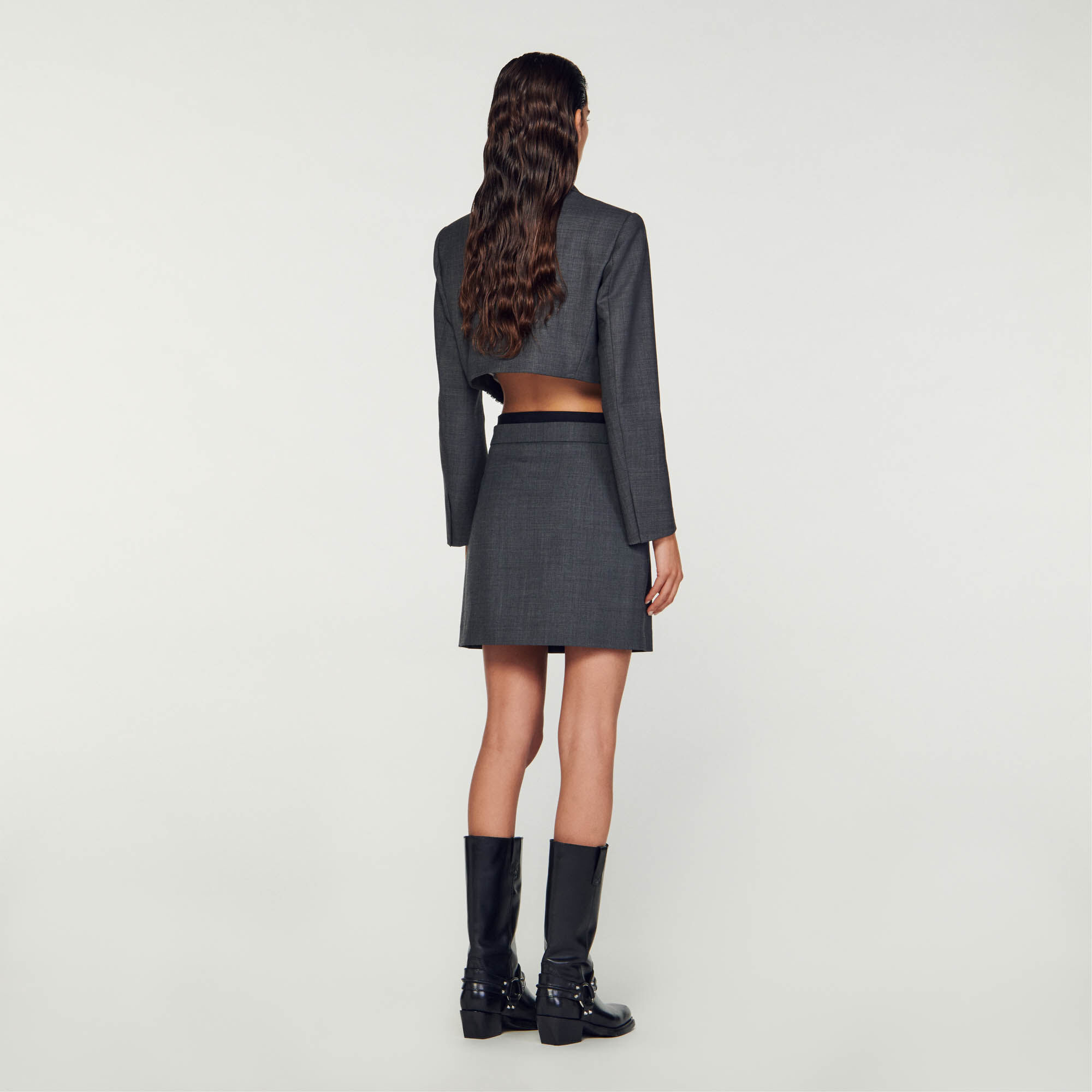 Fontaine Elasticated mini skirt Skirts Sandro Paris