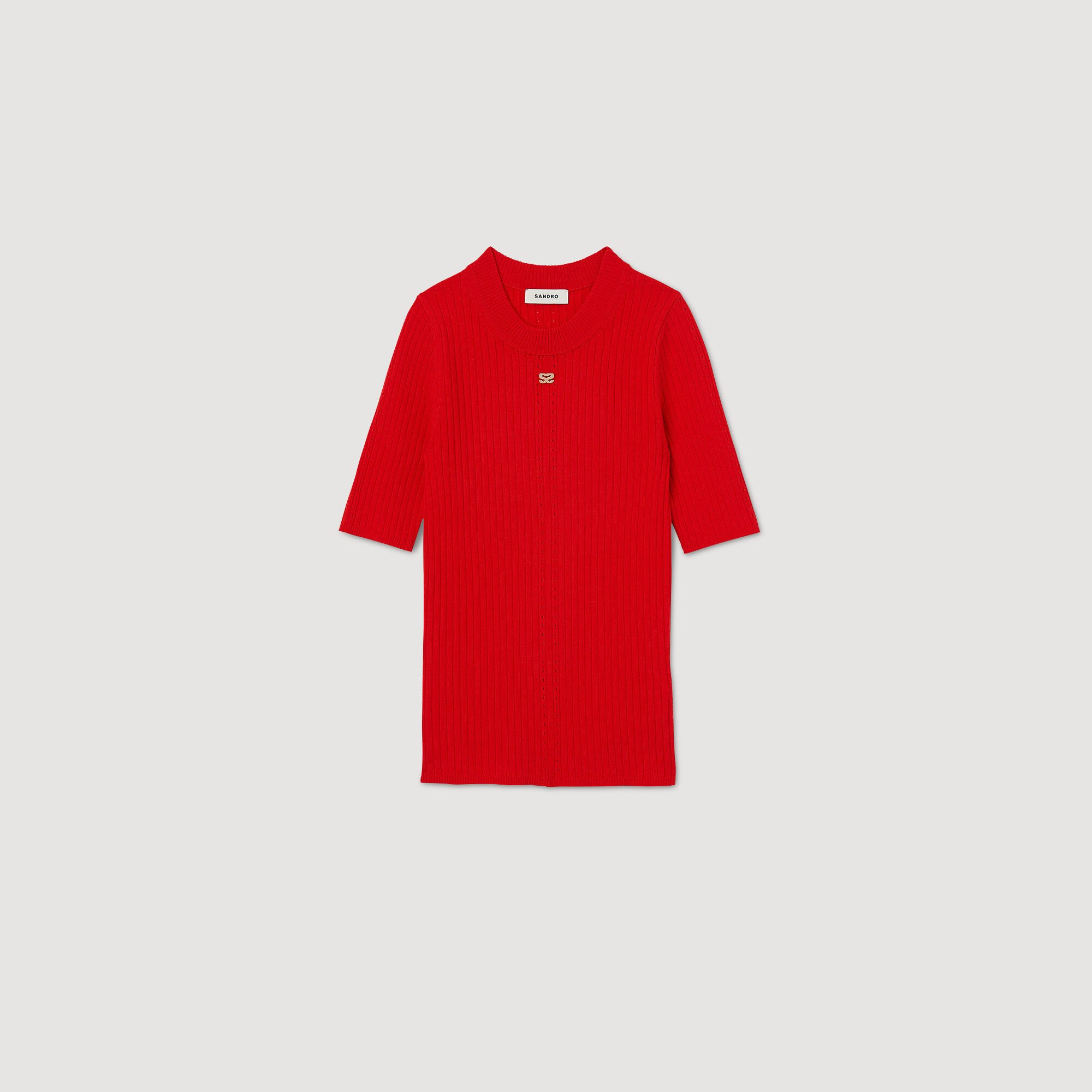 Sandro 2025 red sweater