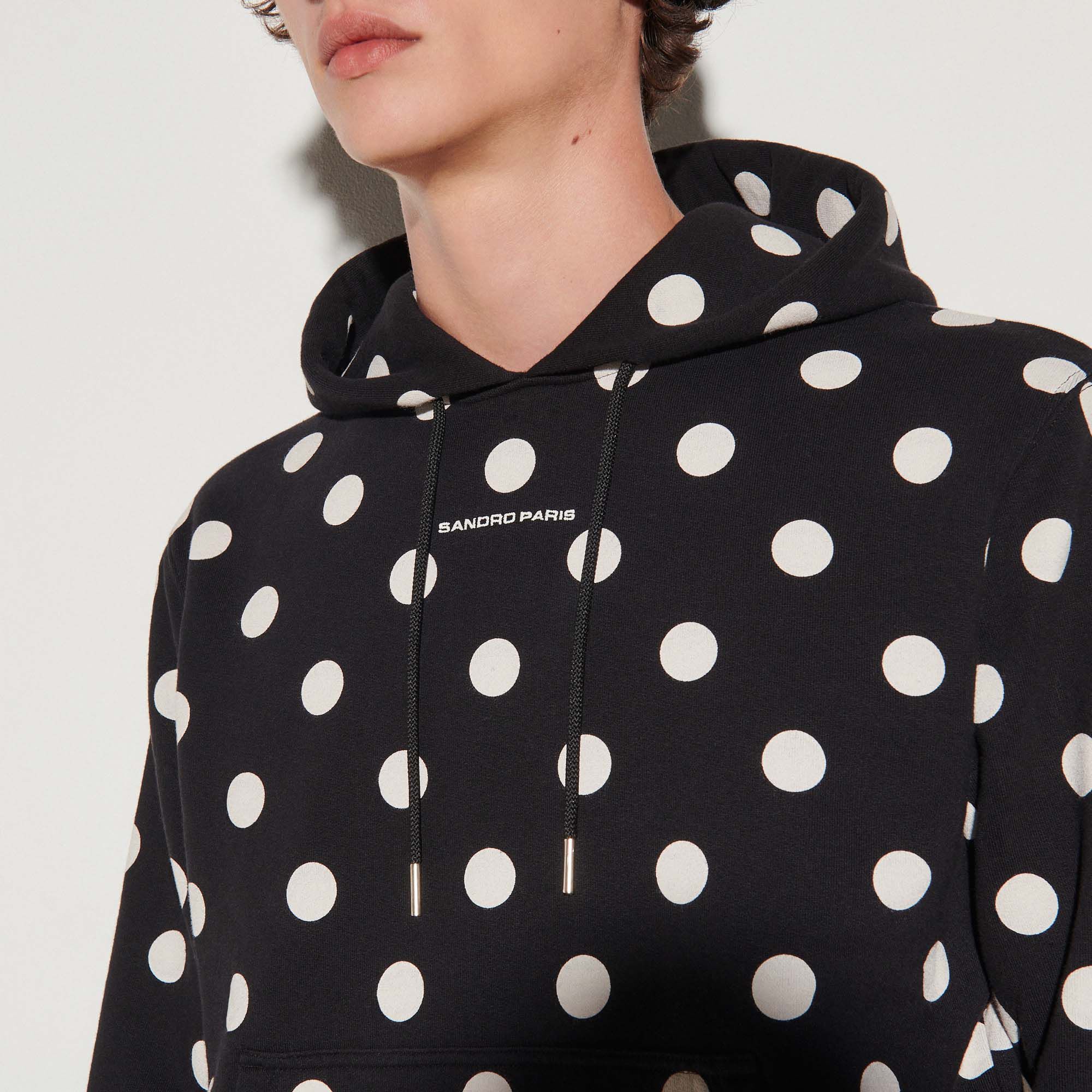 sandro paris hoodie black