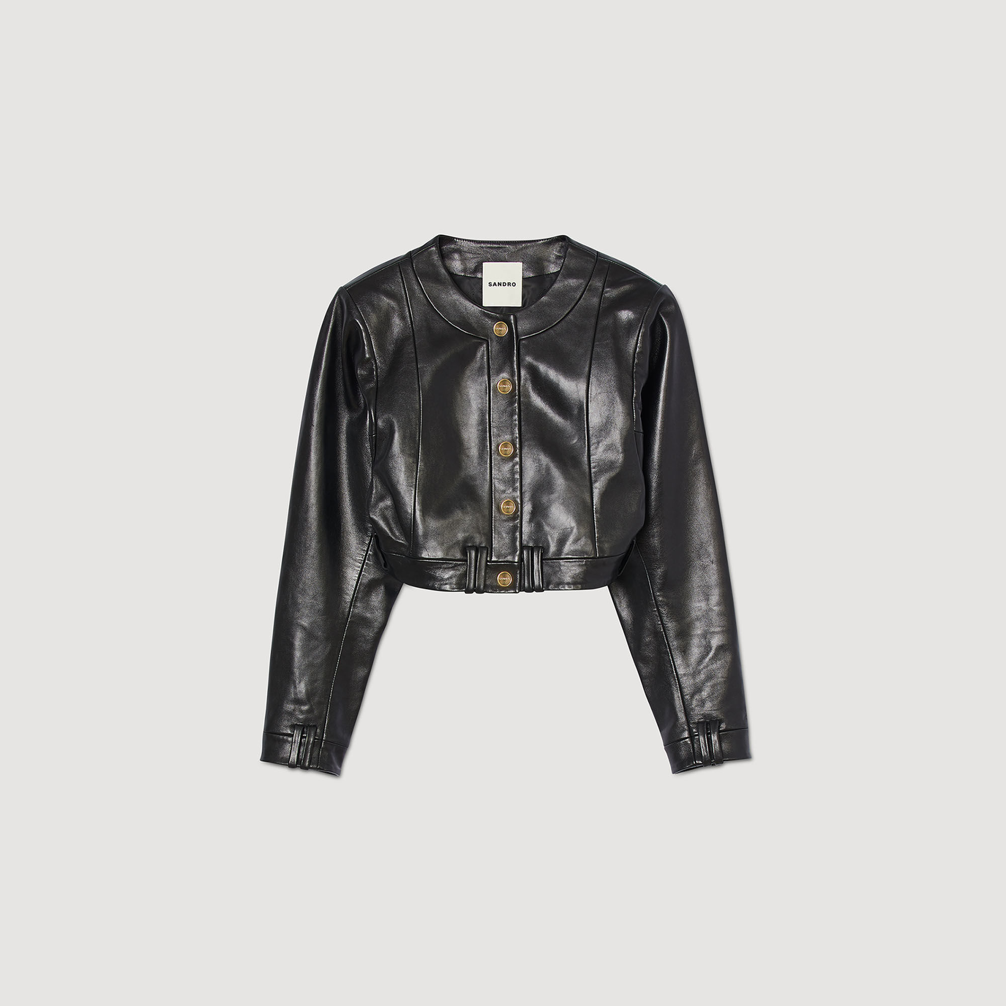 Miley Leather jacket Jackets Blazers Sandro Paris