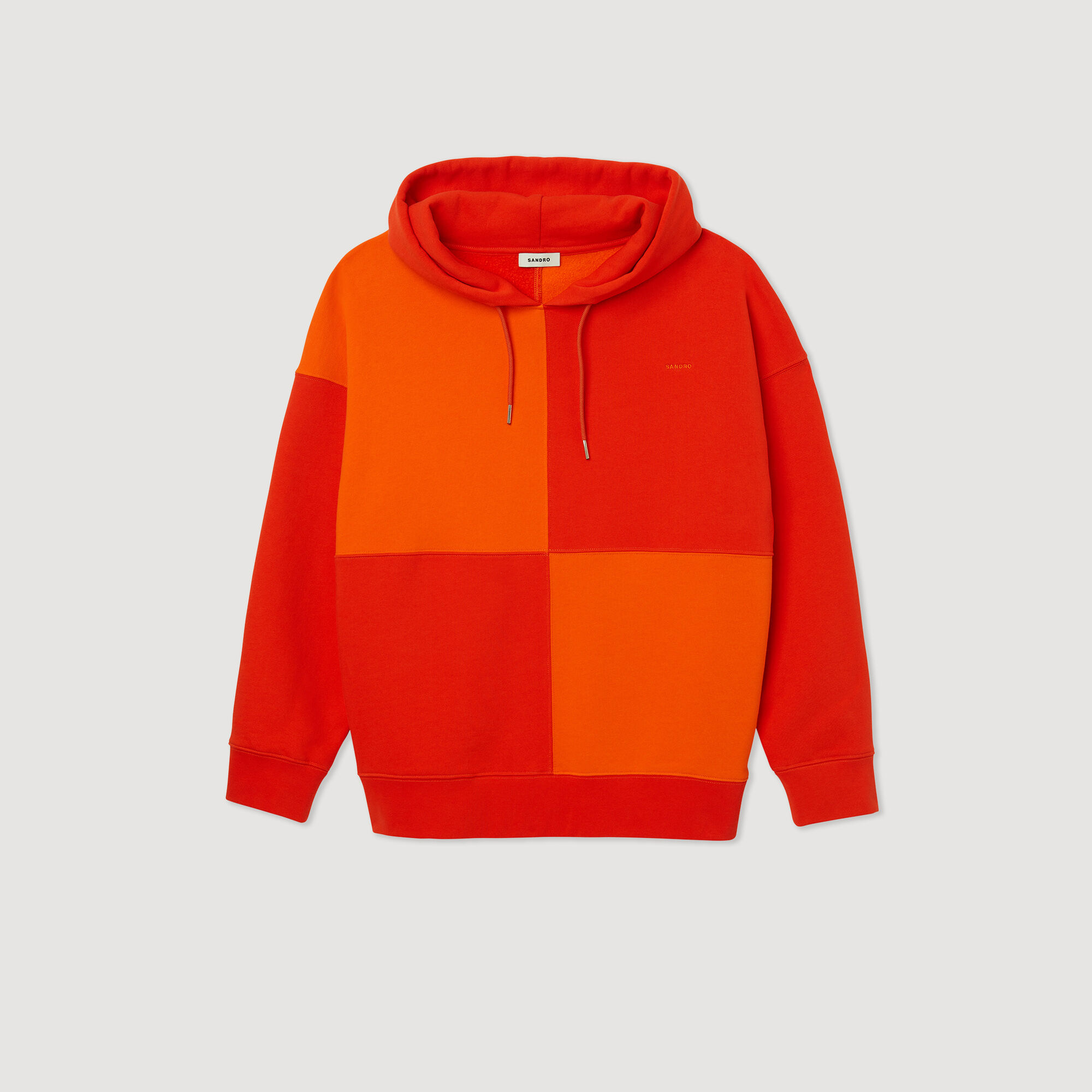 Square Oversized fleece hoodie See All Sandro Paris