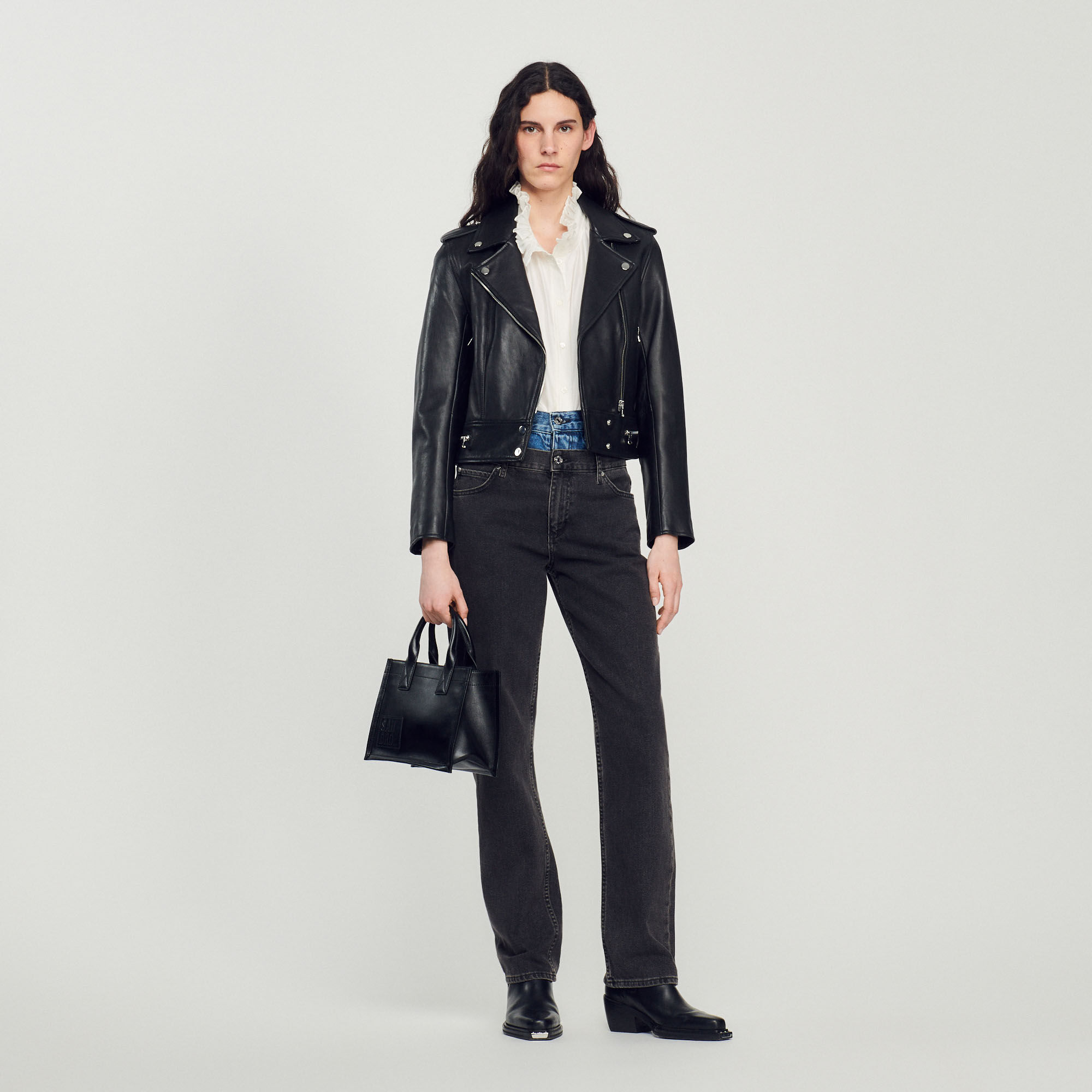 Sandro biker outlet jacket