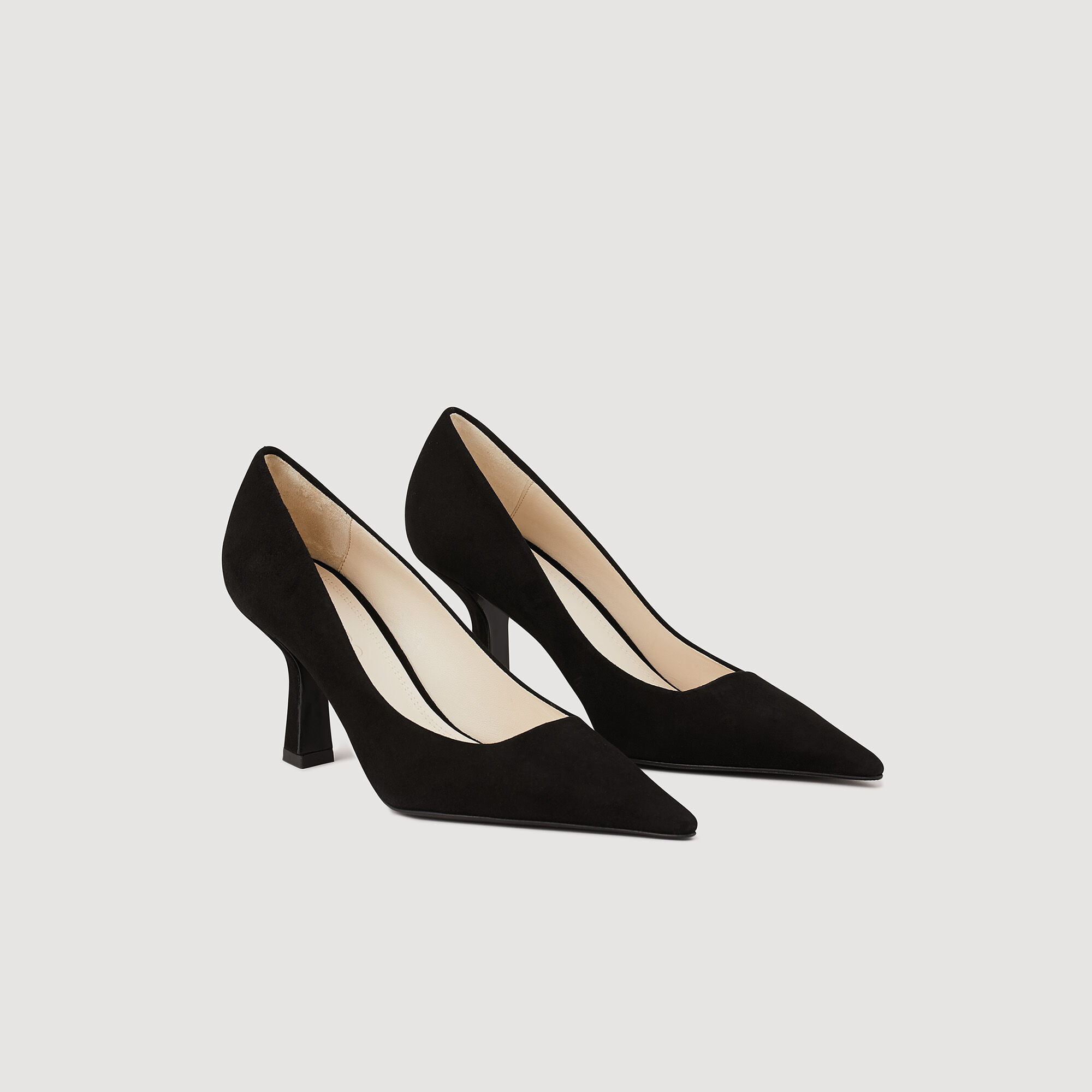 Womens suede heels hotsell