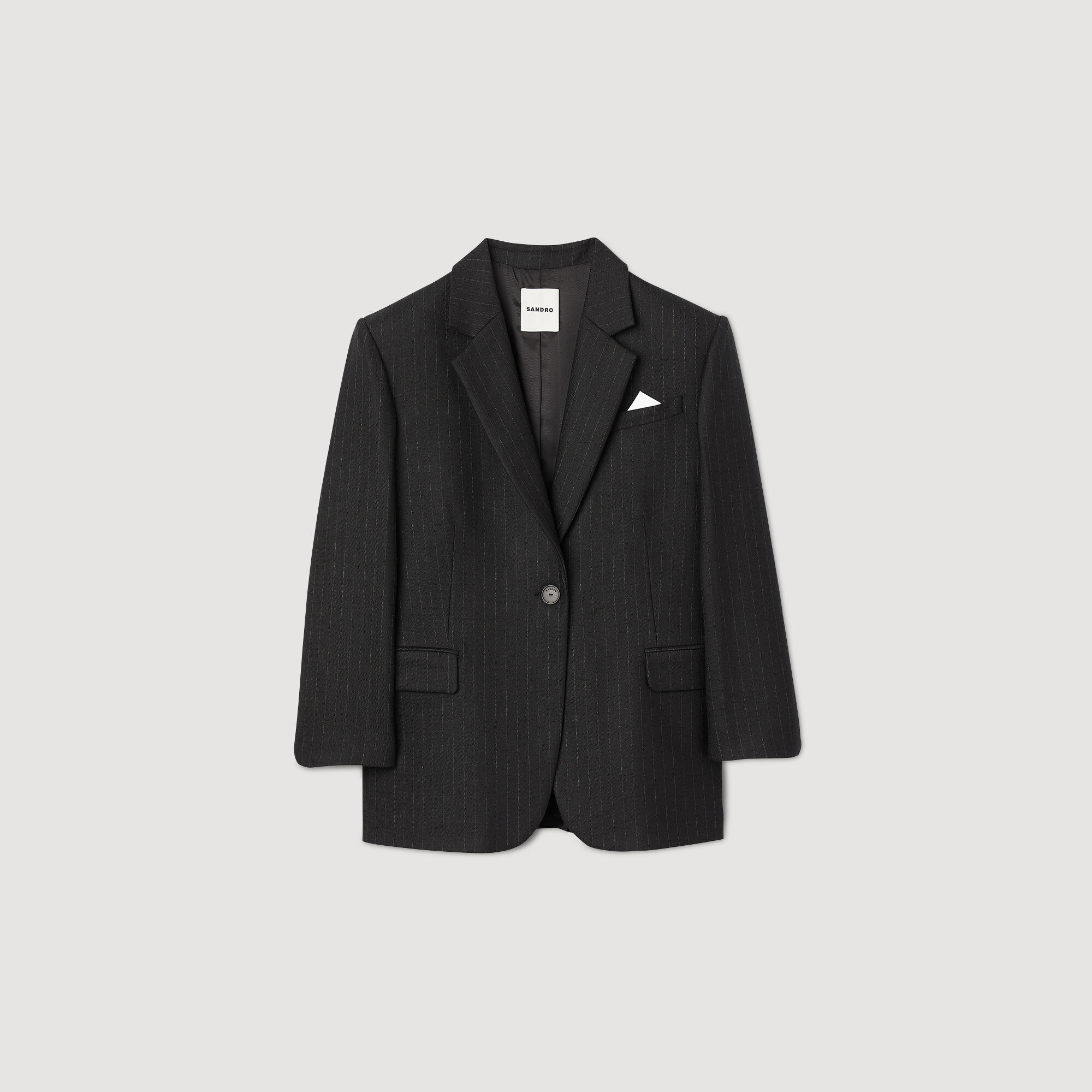 Sandro black blazer shop