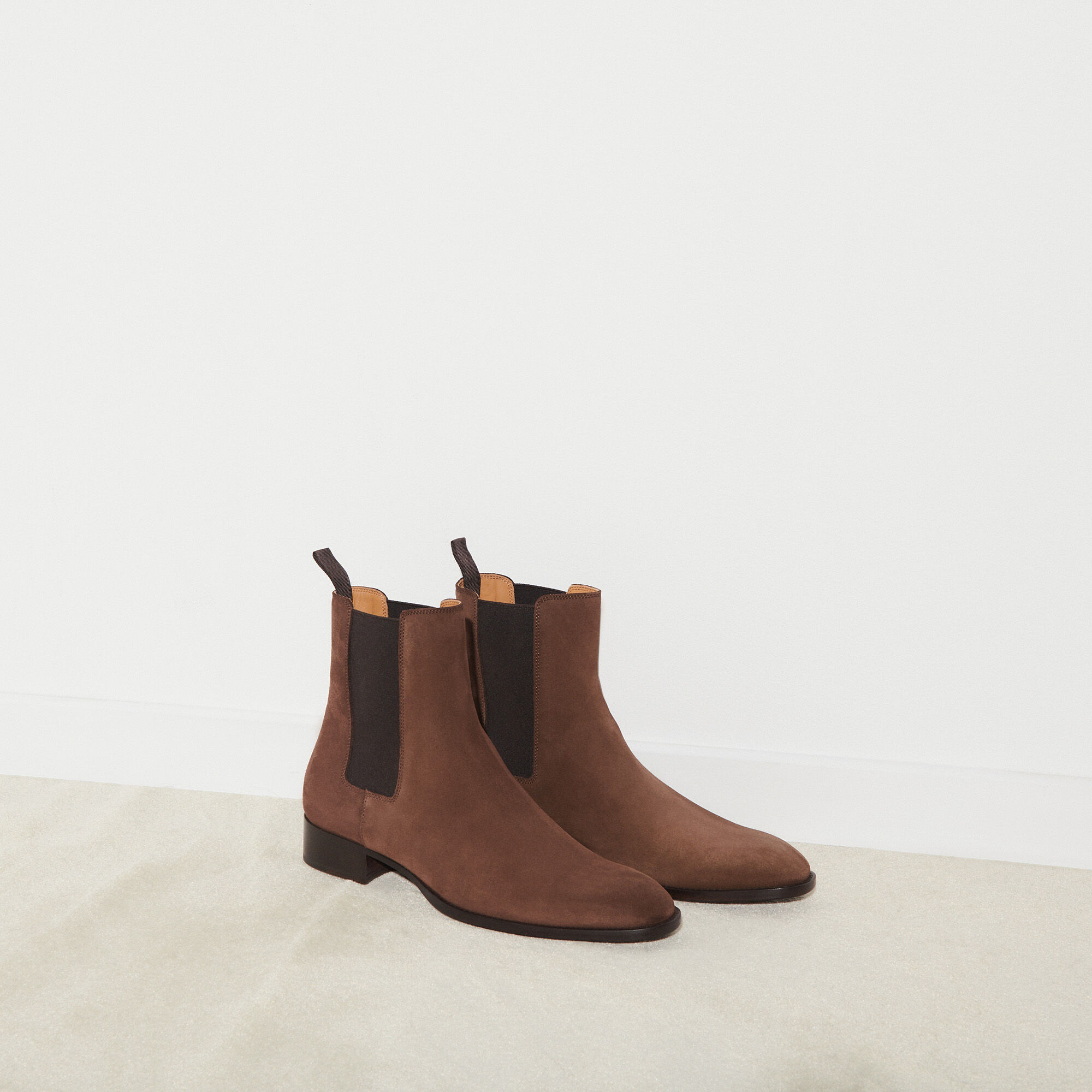 sandro leather boots