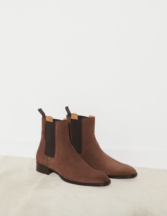 Suede Chelsea Boots Shoes Sandro Paris